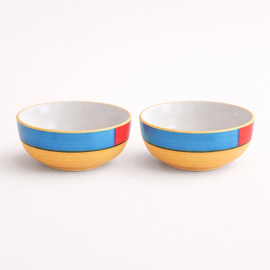 Kunhar Ceramic Serving Bowls (Yellow, 400 ml) - 2 Pieces - Image 7