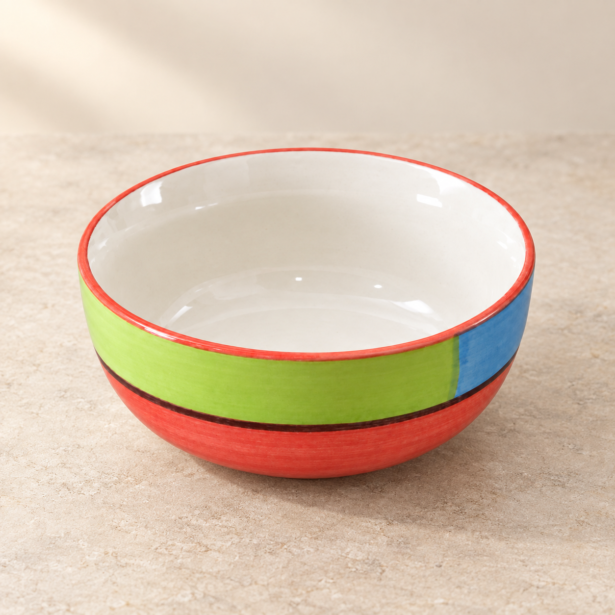 KunhaR Ceramic Serving Bowl, 600 ml, Red, Multipurpose Bowl for Mixing, Serving, Salad, Pasta & Snacks, 1 Piece - Image 7