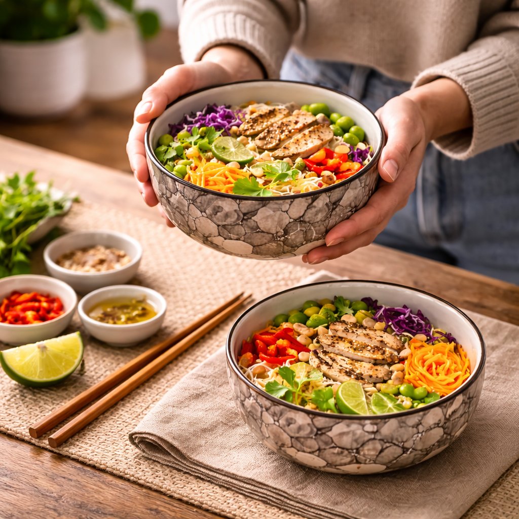 Kunhar Ceramic Mixing Bowls, Microwave Safe Bowl for Kitchen, Freezer & Dishwasher, Ideal for Snacks, Rice, Salad, and Noodles - 600 ML, 2 Pieces, Black Luster - Image 7