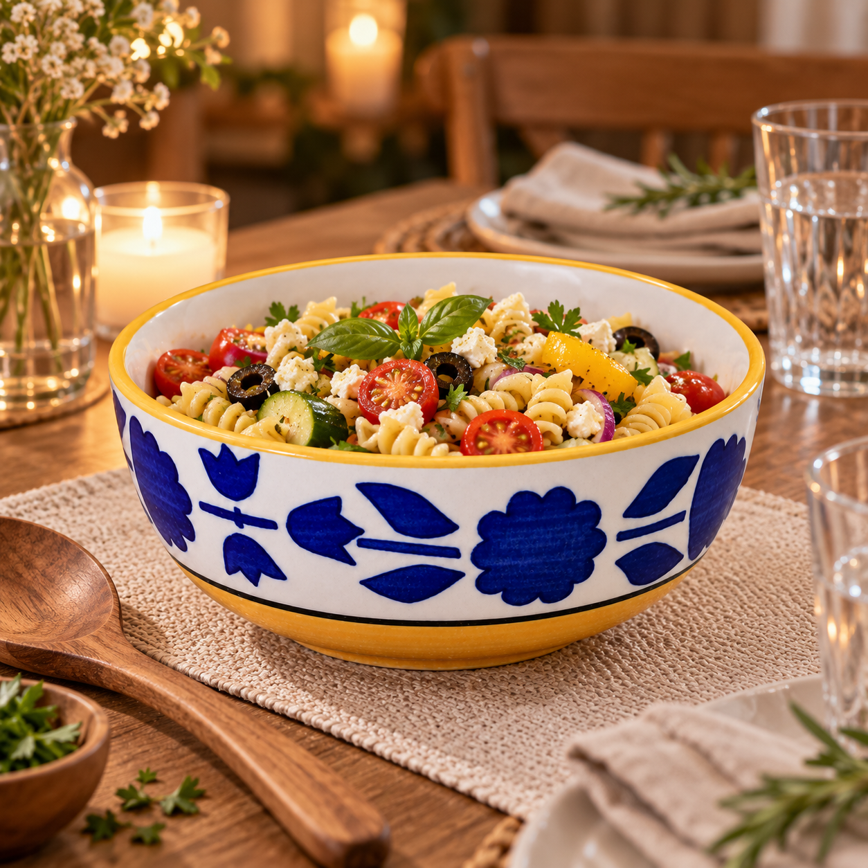 KunhaR Ceramic Serving Bowl 800 ml, Yellow | Medium Ceramic Bowl for Salad, Pasta, Noodles, Fruits, Curry & Snacks | Premium Tableware for Kitchen & Dining | 1 Piece - Image 4