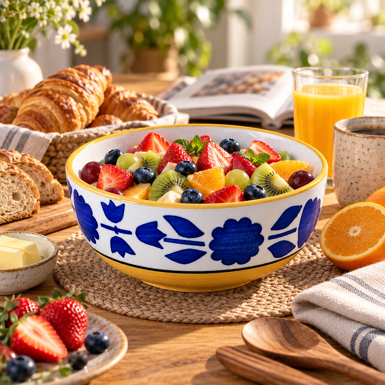 KunhaR Ceramic Serving Bowl 800 ml, Yellow | Medium Ceramic Bowl for Salad, Pasta, Noodles, Fruits, Curry & Snacks | Premium Tableware for Kitchen & Dining | 1 Piece - Image 5