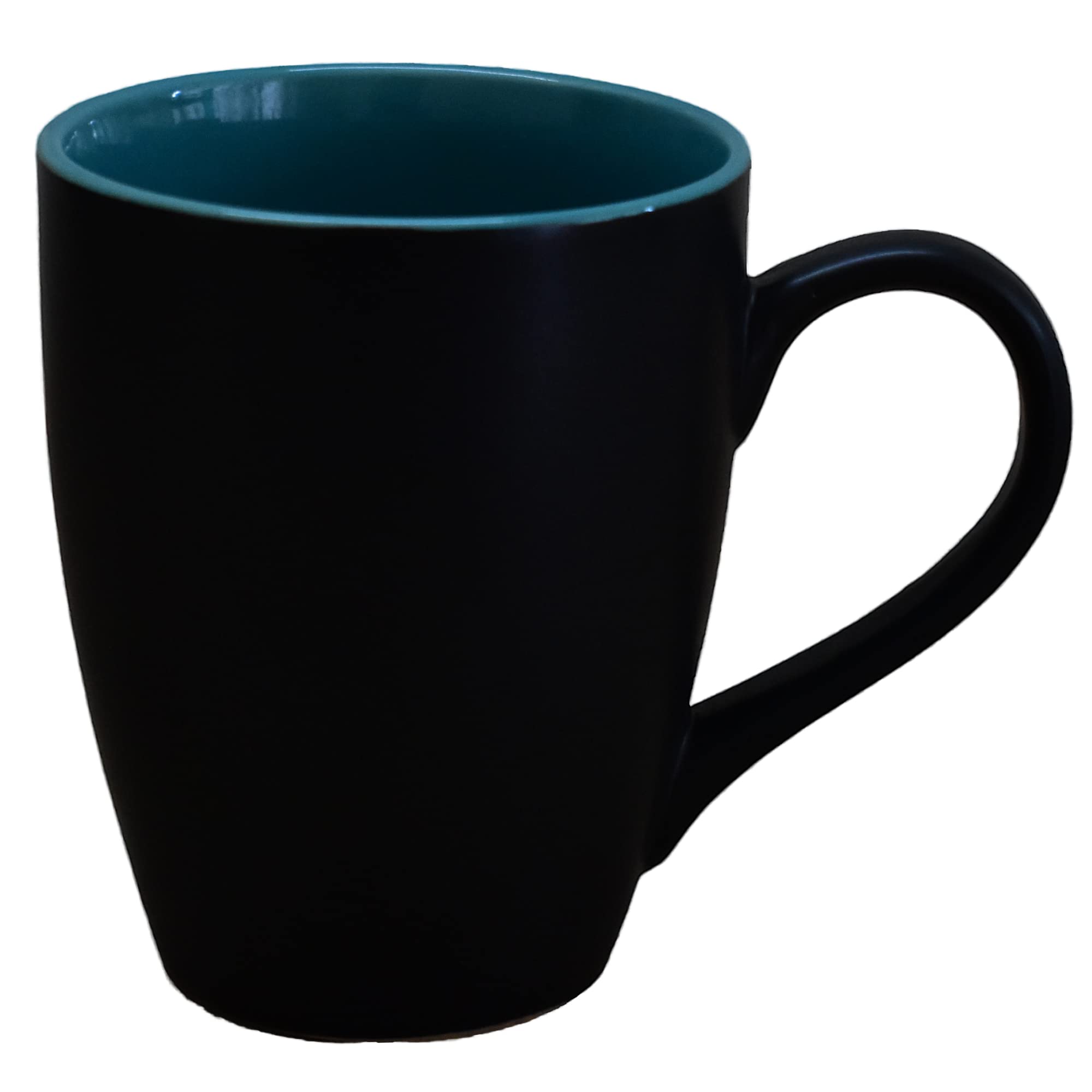 Kunhar Ceramic Coffee Mug, Ceramic Milk Mug - 350 Ml, 2 Pieces, Nile Blue
