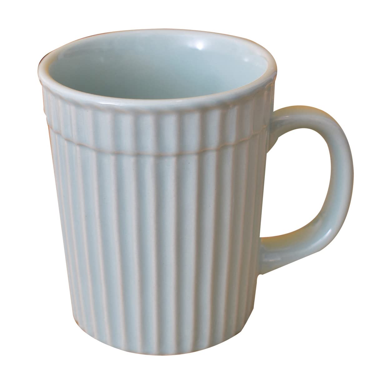 Kunhar Ceramic Coffee Mugs - 2 Piece, Cadet Blue, 290ml - Image 4