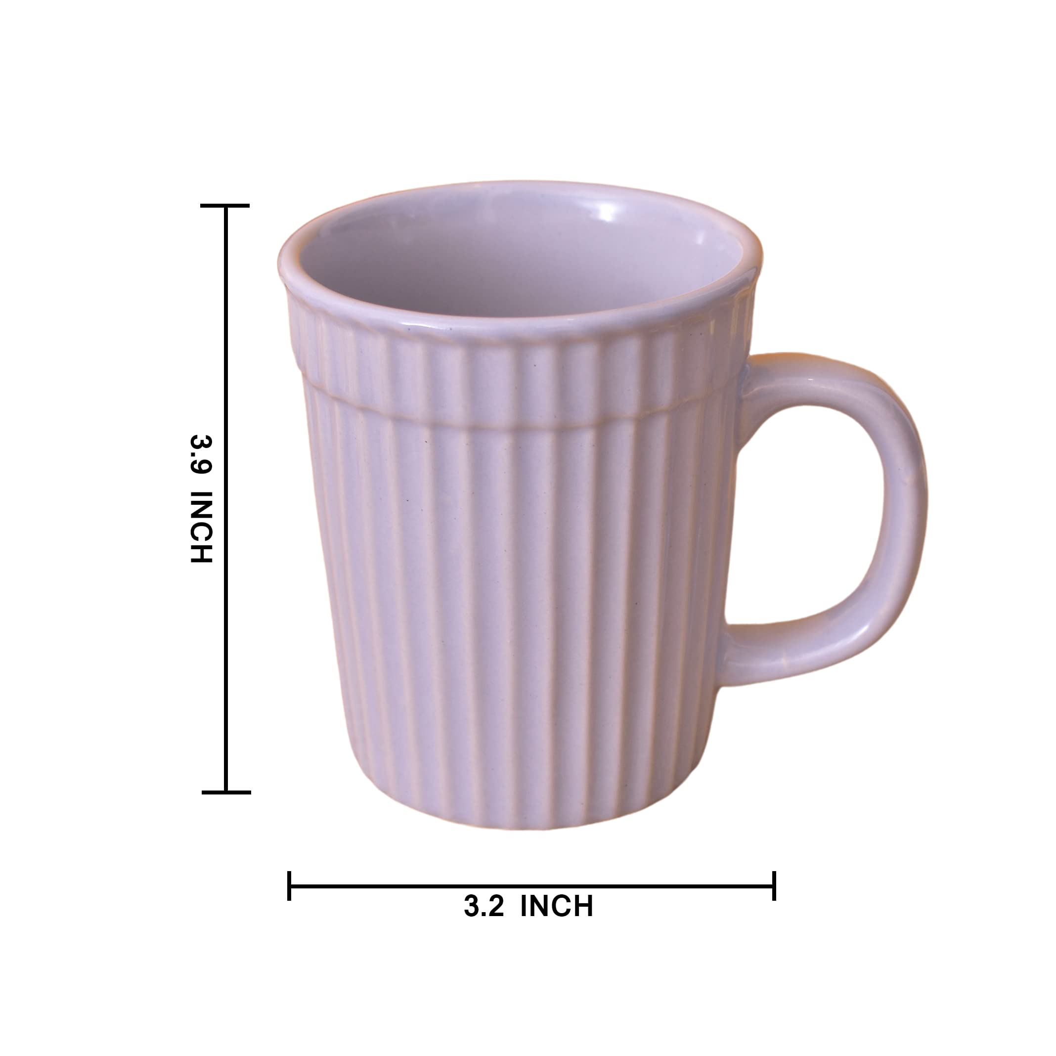 Kunhar Ceramic Coffee Mugs - 1 Piece, Baby Blue, 290ml - Image 2