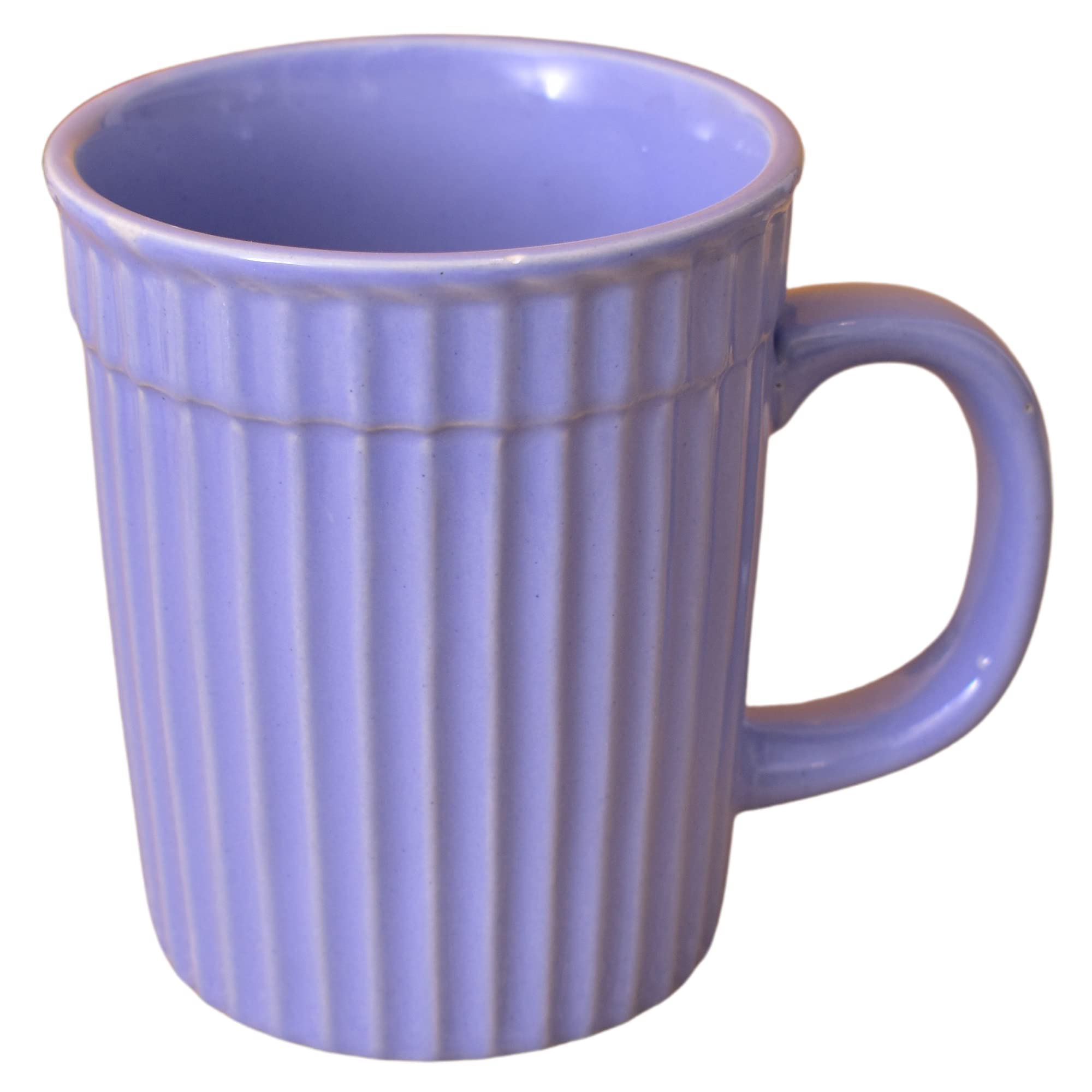 Kunhar Ceramic Coffee Mugs - 1 Piece, Cornflower Blue, 290ml - Image 3