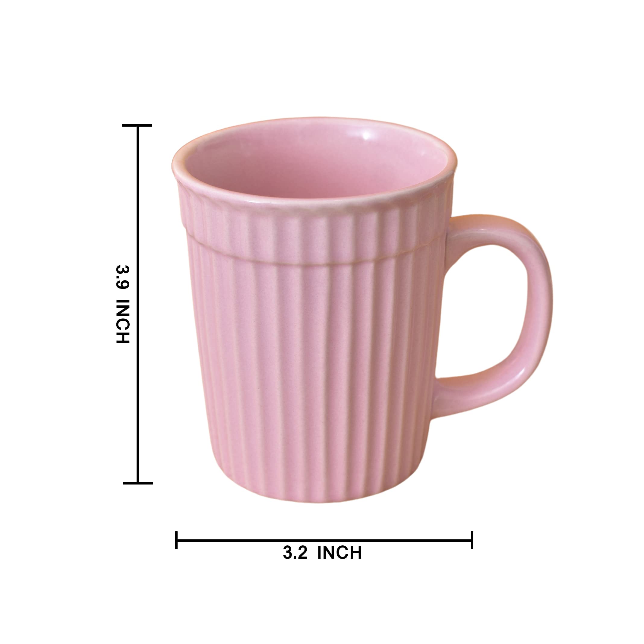 Kunhar Ceramic Coffee Mugs - 1 Piece, Orchid, 290ml - Image 2