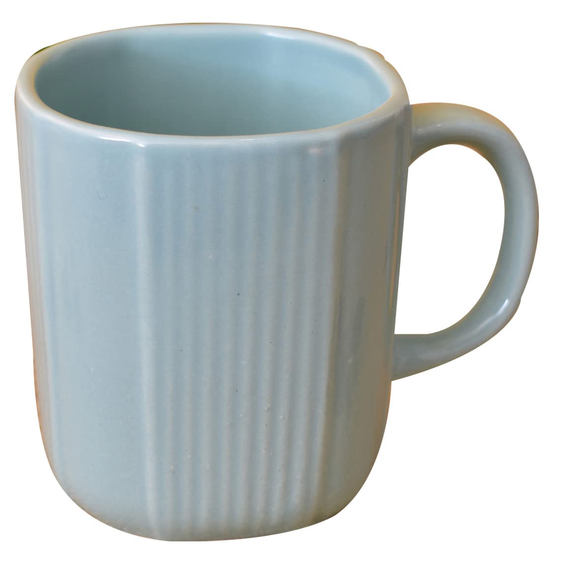 Kunhar Ceramic Coffee Mugs - 2 Piece, Cadet Blue, 300ml - Image 3