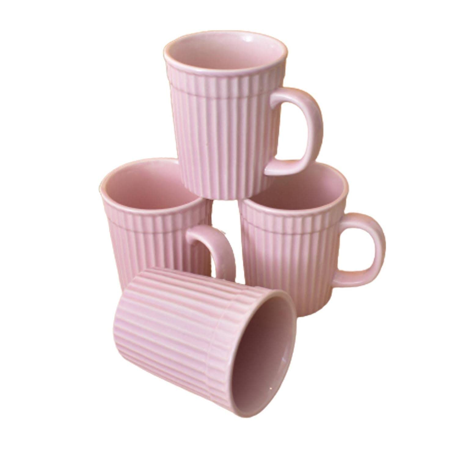 Kunhar Ceramic Coffee Mugs - 4 Piece, Orchid, 290ml - Image 4