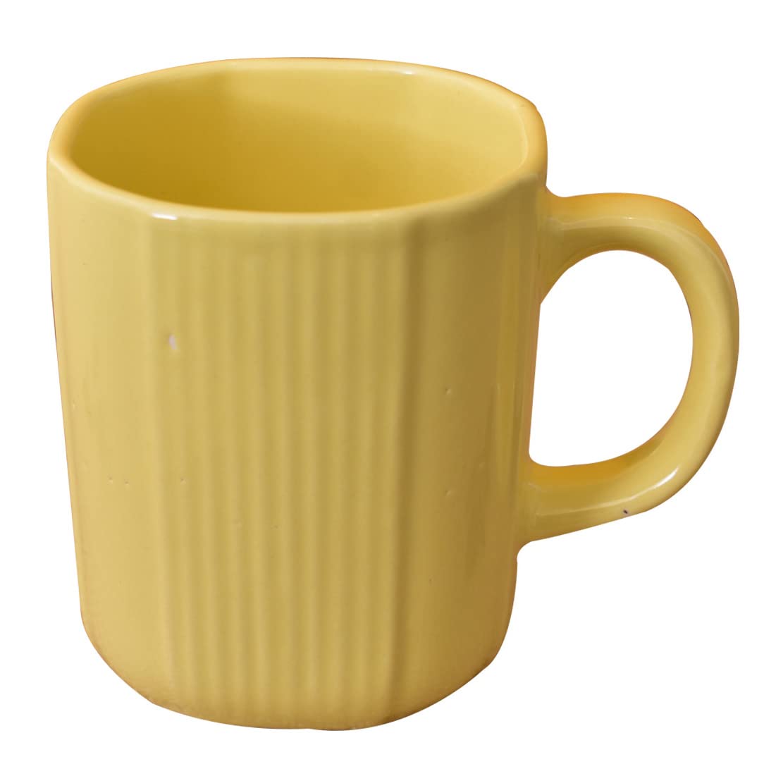 Kunhar Ceramic Coffee Mug - 6 Pieces, Multicolor, 300ml - Image 3