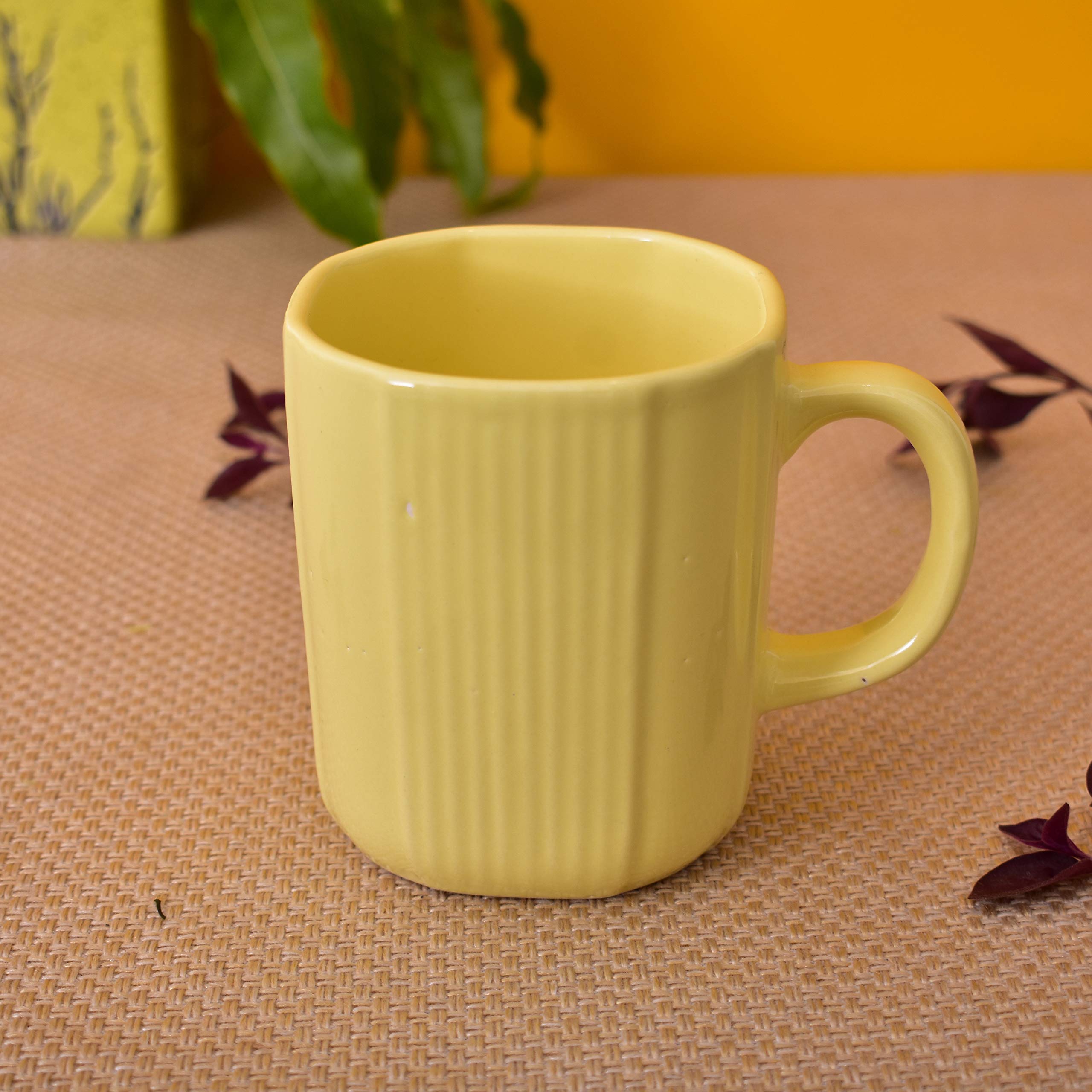 Kunhar Ceramic Coffee Mug - 6 Pieces, Multicolor, 300ml - Image 4