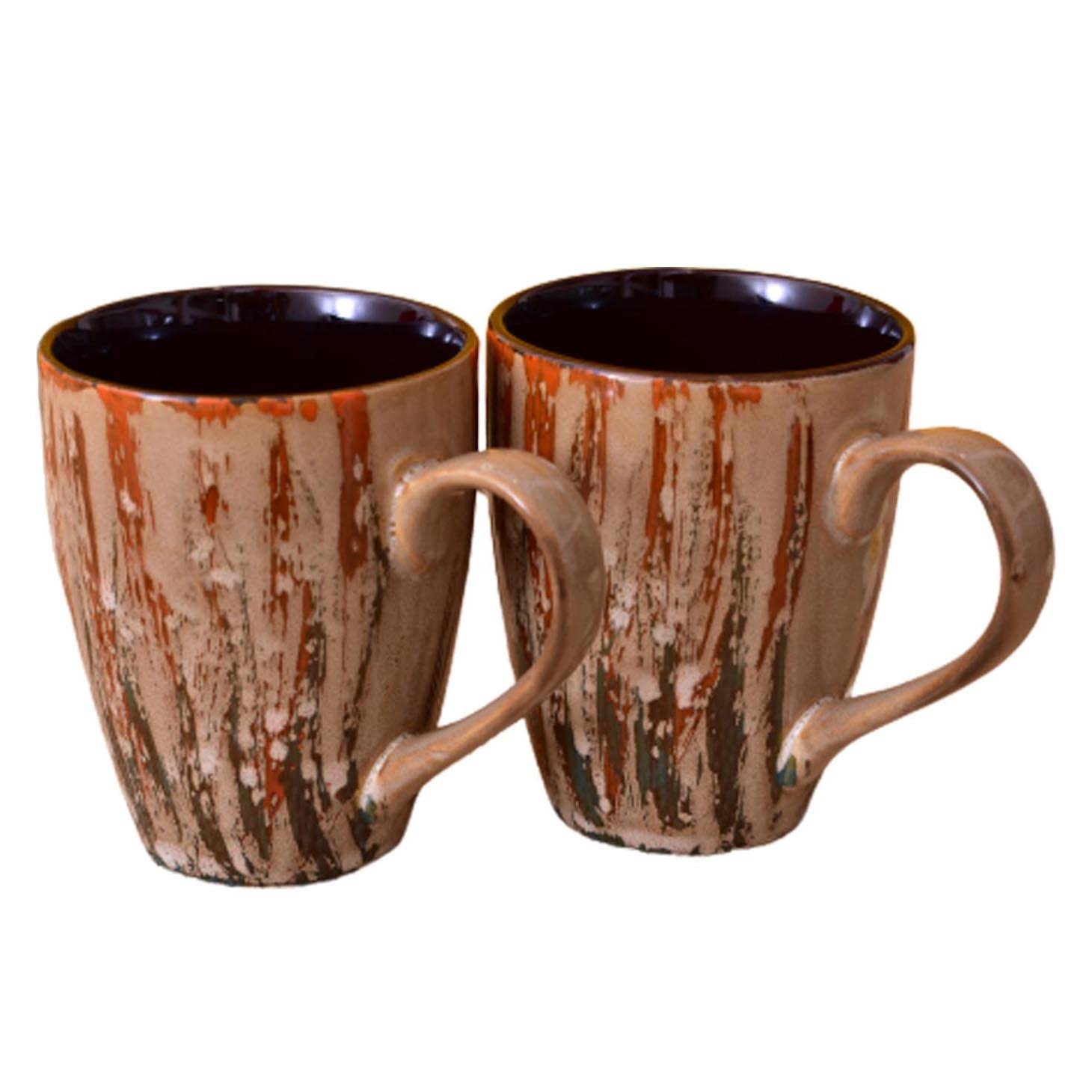 Kunhar Ceramic Coffee Mug - 2 Pieces, French Beige, 300ml - Image 5