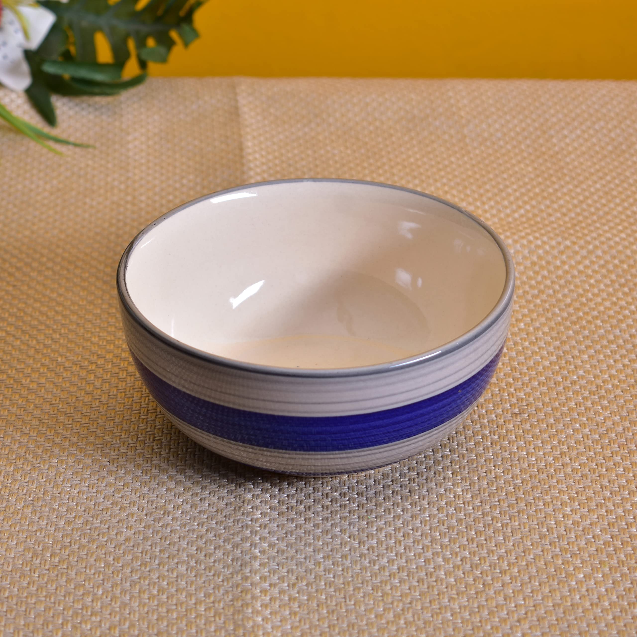 Kunhar Ceramic Mixing Bowls - 1500 ML and 800 ML, 2 Pieces, Monsoon - Image 3