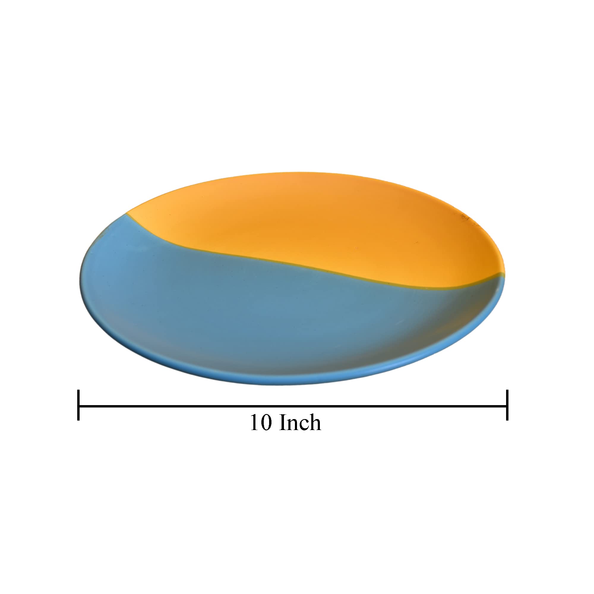 Kunhar Ceramic Plate, 10 Inch, 2 Pieces, Multicolor - Image 2
