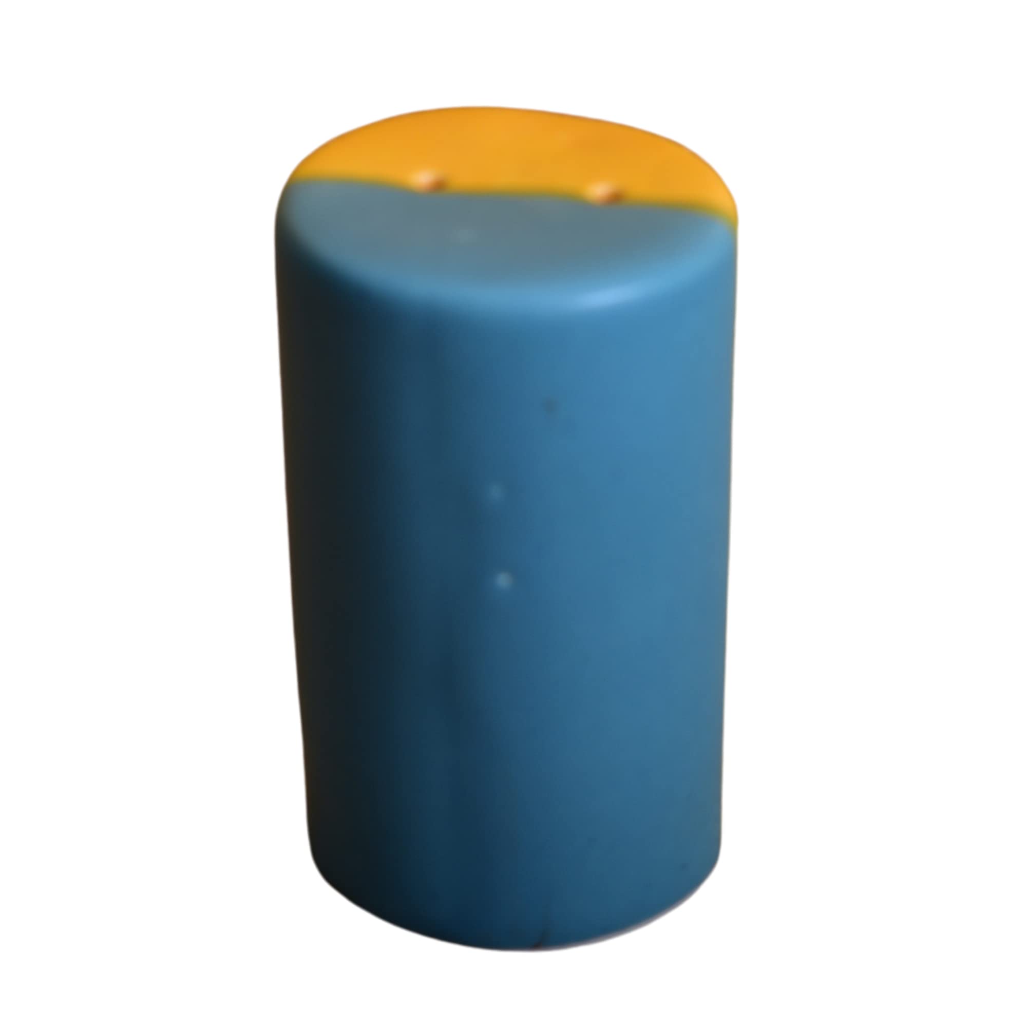 KunhaR Ceramic Pepper Shaker, Salt Shaker Dispenser, Spice Dispenser, 1 Piece, White Dusty Blue