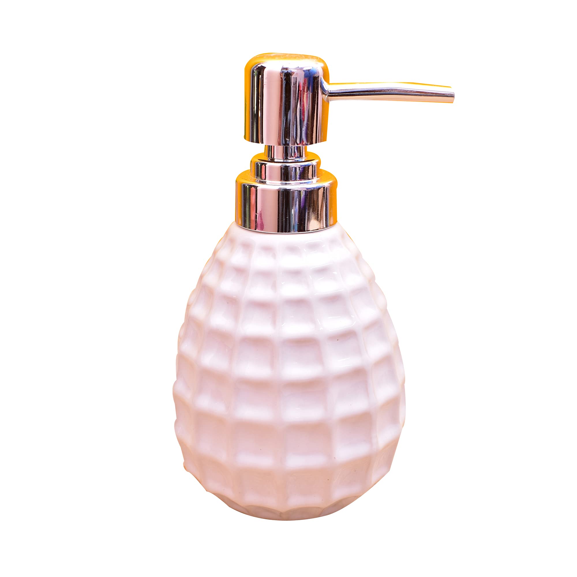 KunhaR Ceramic Liquid Soap Dispenser, 400 Ml, White - Image 2
