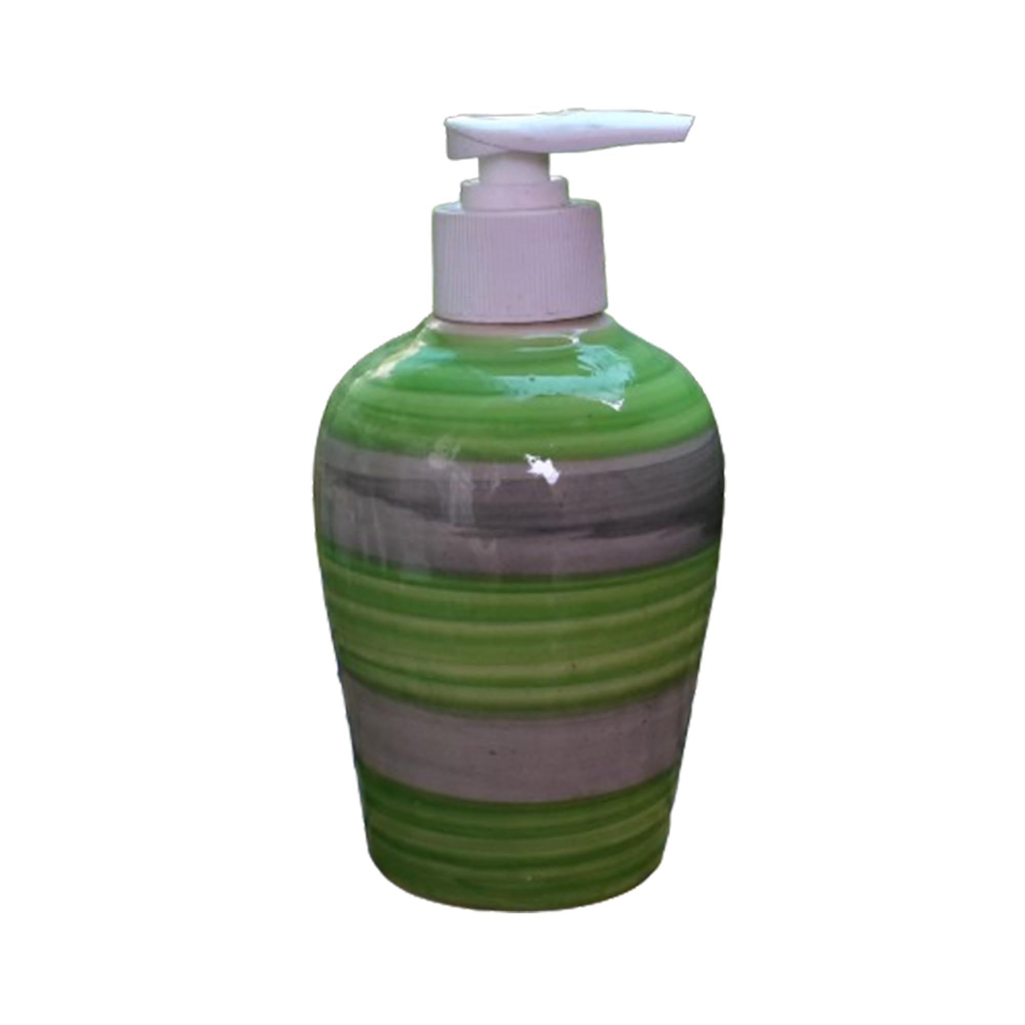 KunhaR Ceramic Long-Lasting Liquid Handwash Soap Dispenser for Bathroom | Handwash Bottle for Kitchen | Soap Dispenser for Wash Basin | Bathroom Accessories | 300 ml, Forest Green, 2 Pieces - Image 3