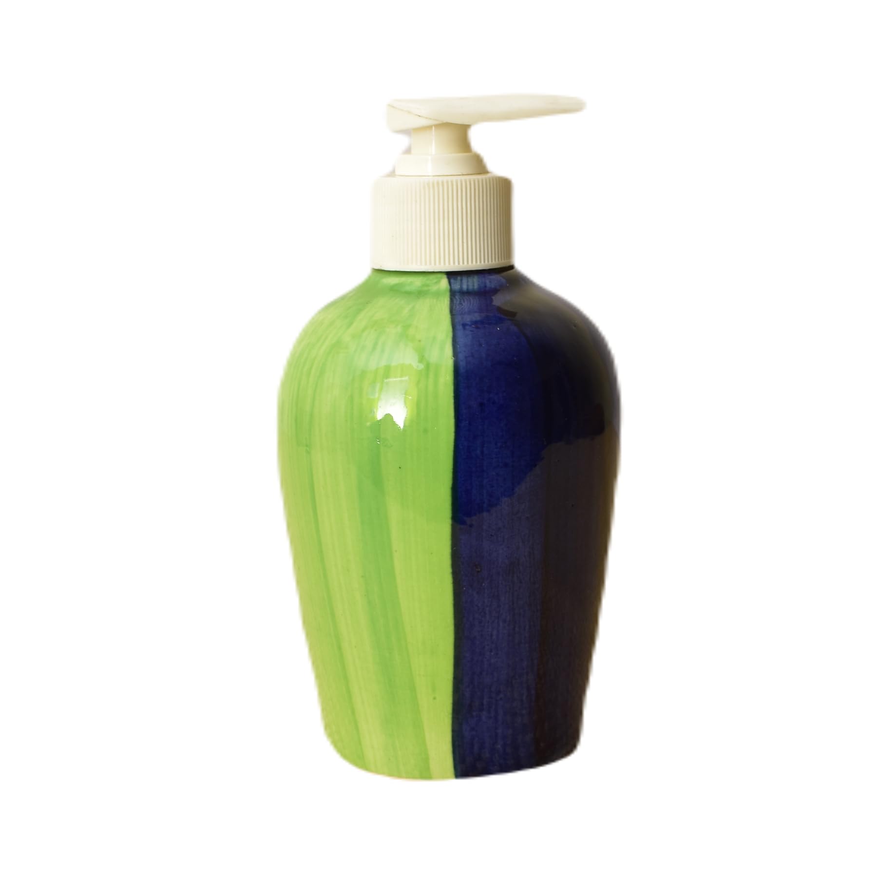 KunhaR Ceramic Long-Lasting Liquid Handwash Soap Dispenser for Bathroom | Handwash Bottle for Kitchen | Soap Dispenser for Wash Basin | Bathroom Accessories | 300 ml, Light Moss Green, 2 Pieces - Image 3