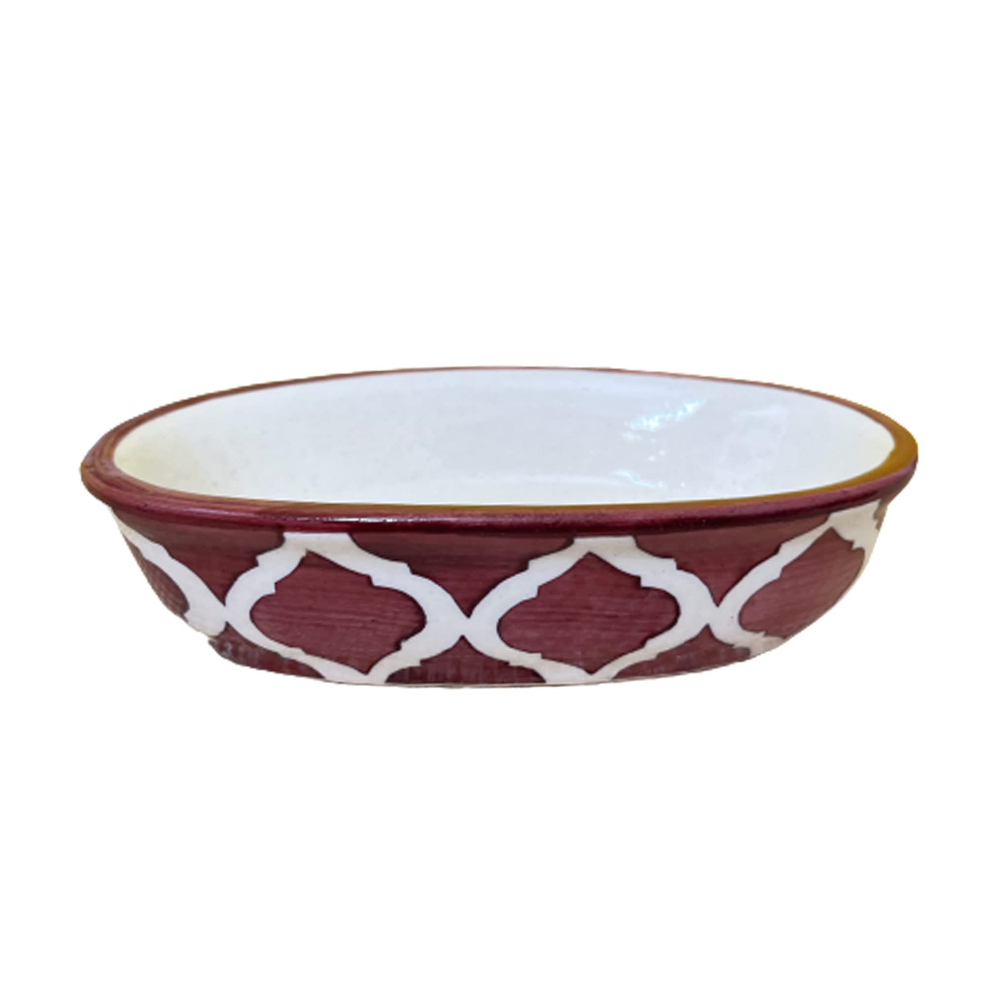 KunhaR Ceramic Soap Dish Holder, Ceramic Soap Dish Tray Holder,2 Pieces, Purple Brown - Image 4