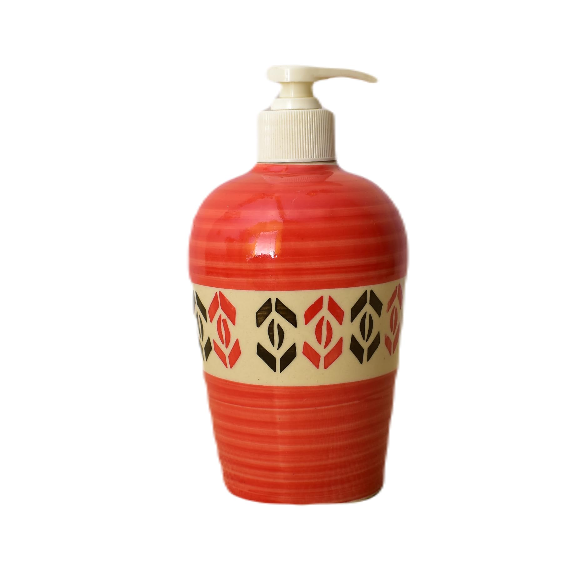 KunhaR Ceramic Long-Lasting Liquid Handwash Soap Dispenser for Bathroom | Handwash Bottle for Kitchen | Soap Dispenser for Wash Basin | Bathroom Accessories | 450 ml, 2 Pieces, Jasper - Image 3