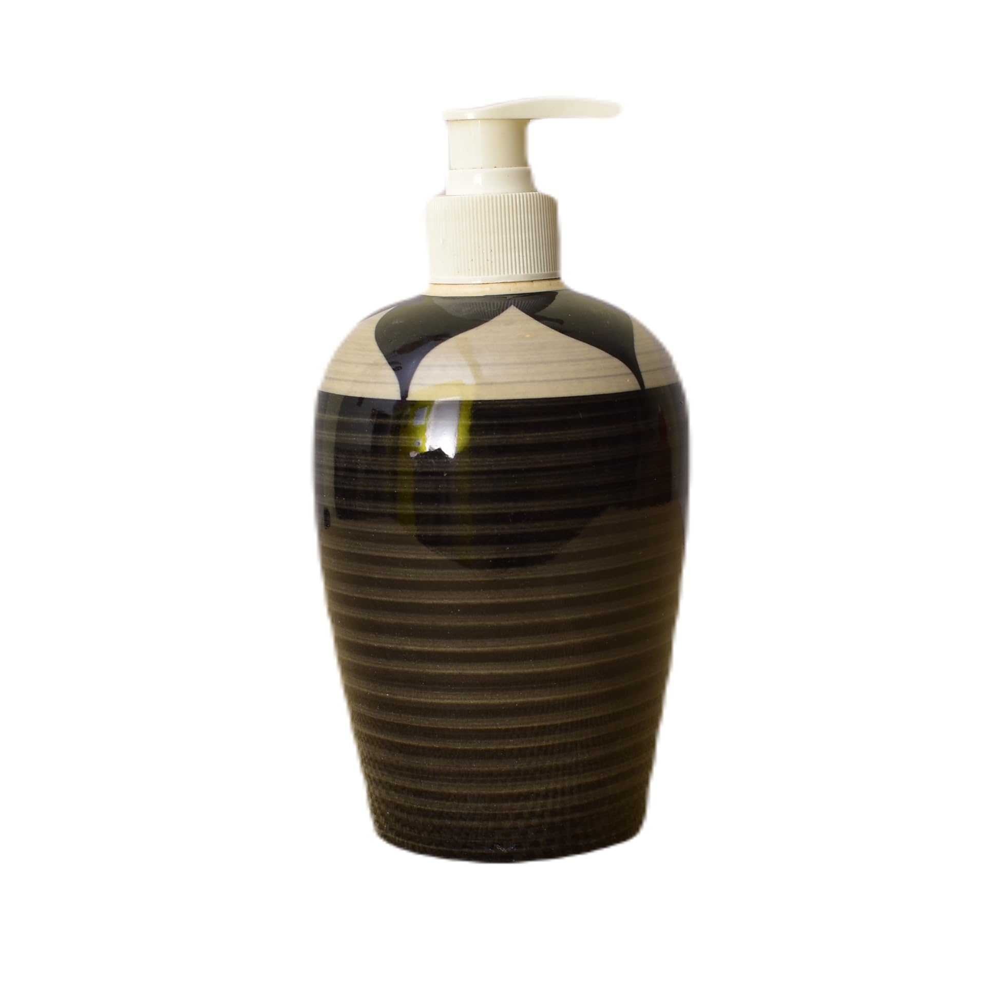 KunhaR Ceramic Long-Lasting Liquid Handwash Soap Dispenser for Bathroom | Handwash Bottle for Kitchen | Soap Dispenser for Wash Basin | Bathroom Accessories | 450 ml, 2 Pieces, Graphite - Image 3