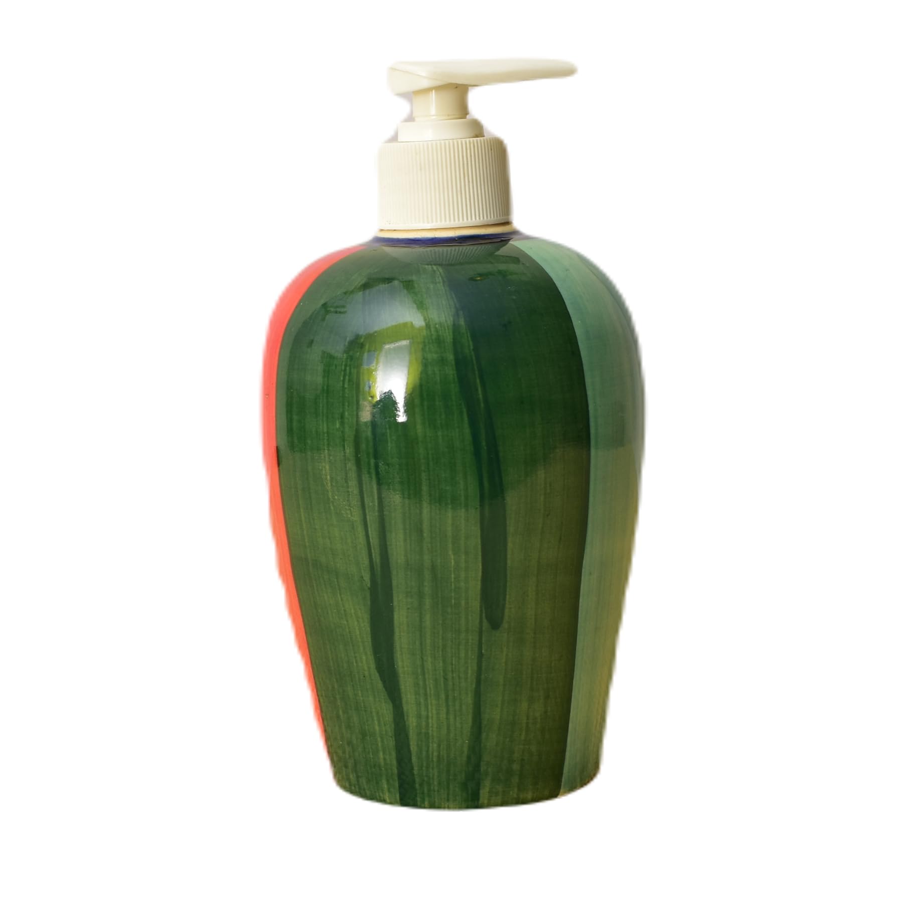 KunhaR Ceramic Long-Lasting Liquid Handwash Soap Dispenser for Bathroom | Handwash Bottle for Kitchen | Soap Dispenser for Wash Basin | Bathroom Accessories | 450 ml, 2 Pieces, Finch - Image 3