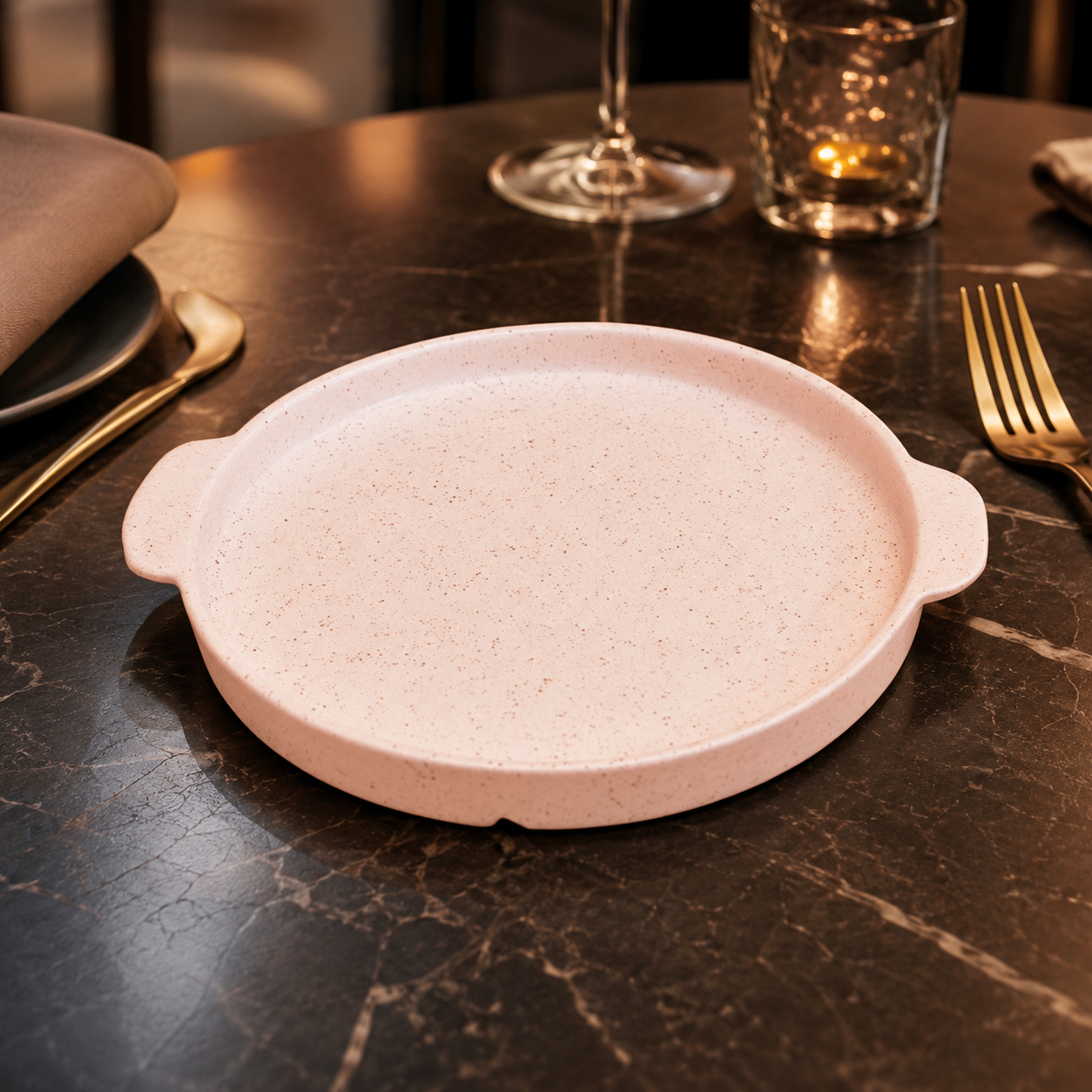 Kunhar Ceramic Snacks Serving Tray, Pizza Plate - 1 Piece, White Matt, 8 Inch - Image 6