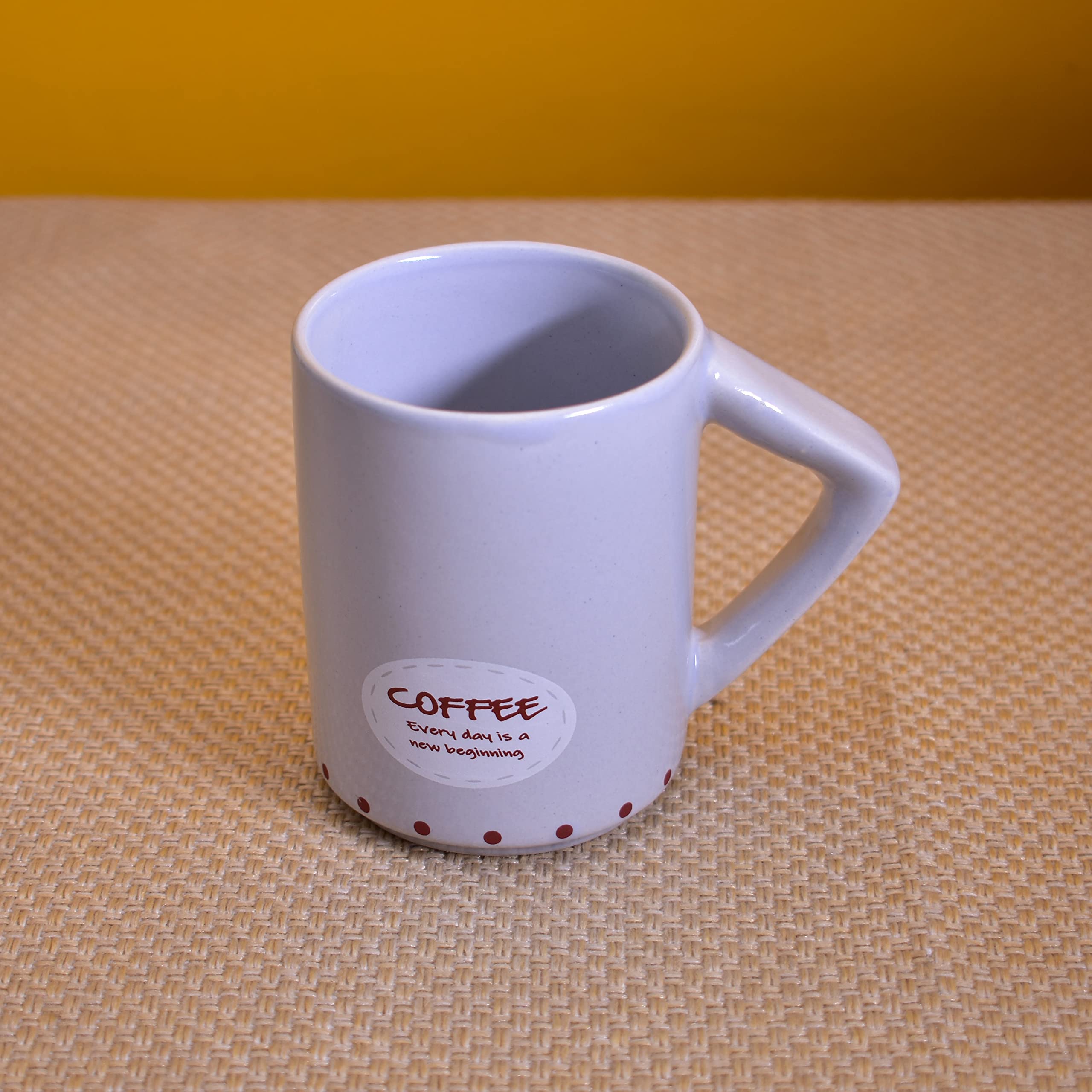 Kunhar Ceramic Tea Cups, Coffee Cups - 6 Pieces, Rock Blue, 200 Ml - Image 4