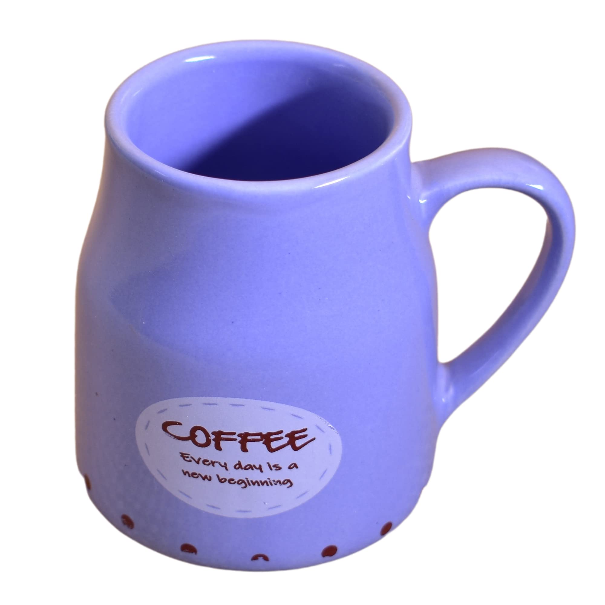 Kunhar Ceramic Tea Cups, Coffee Cups - 6 Pieces, Soft Blue, 160 Ml - Image 3