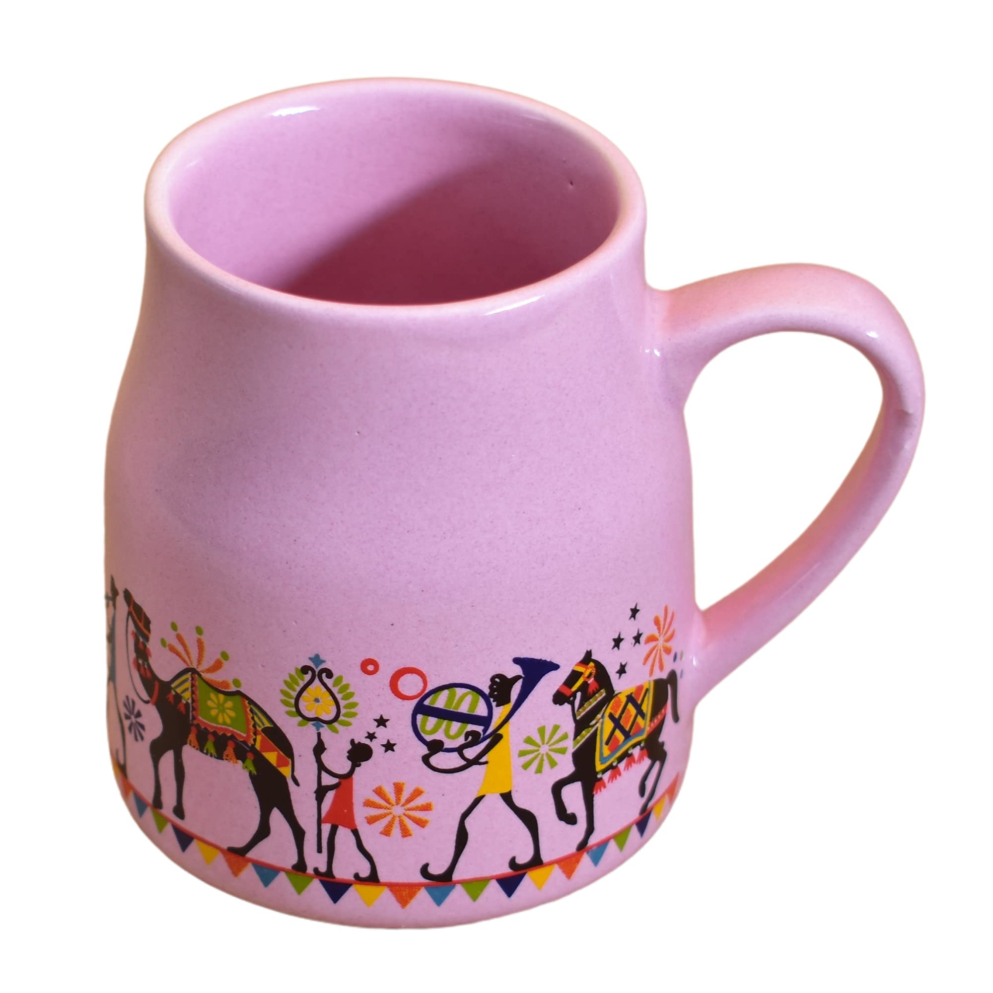Kunhar Ceramic Tea Cups, Coffee Cups - 6 Pieces, Pastel Violet, 160 Ml - Image 3