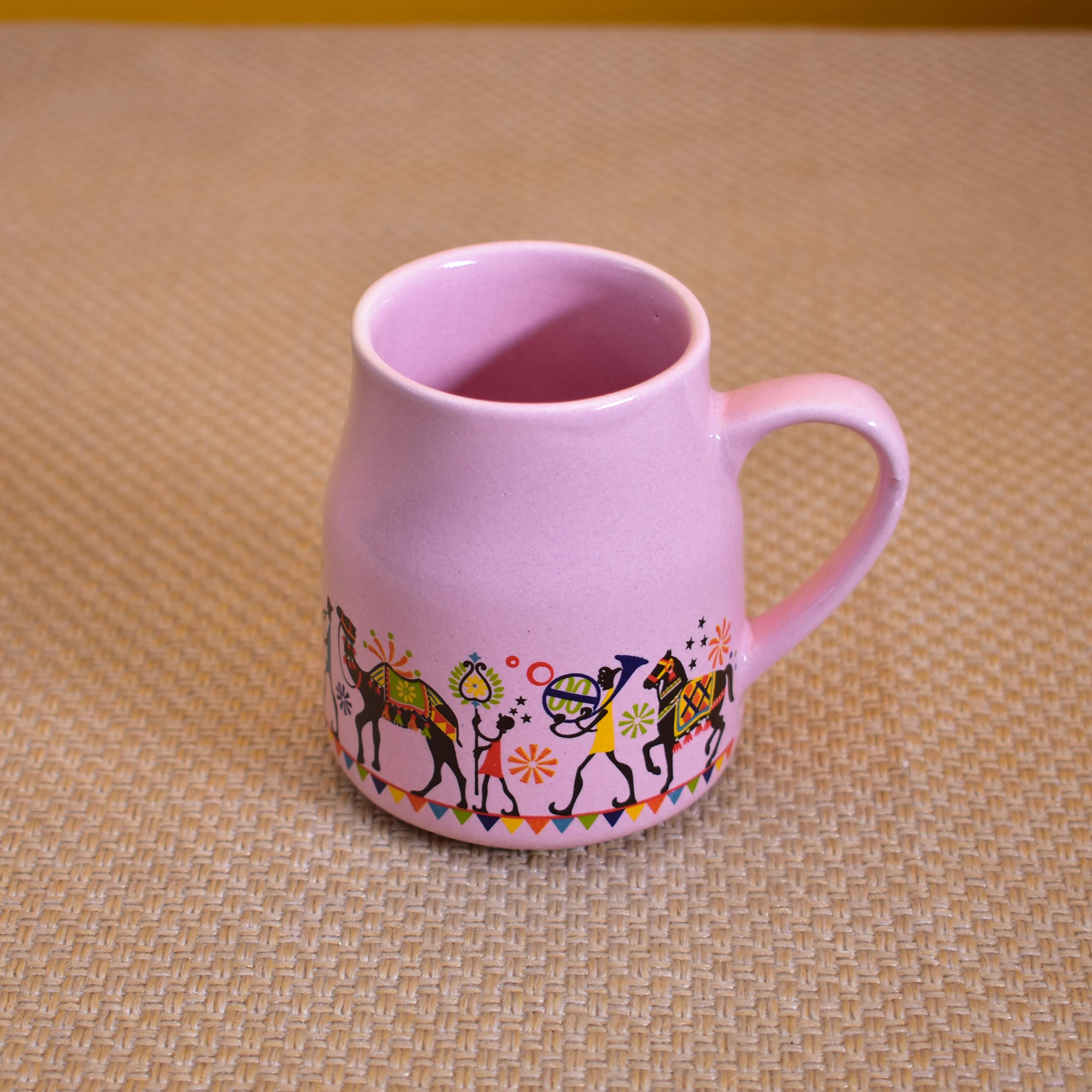 Kunhar Ceramic Tea Cups, Coffee Cups - 6 Pieces, Pastel Violet, 160 Ml - Image 4