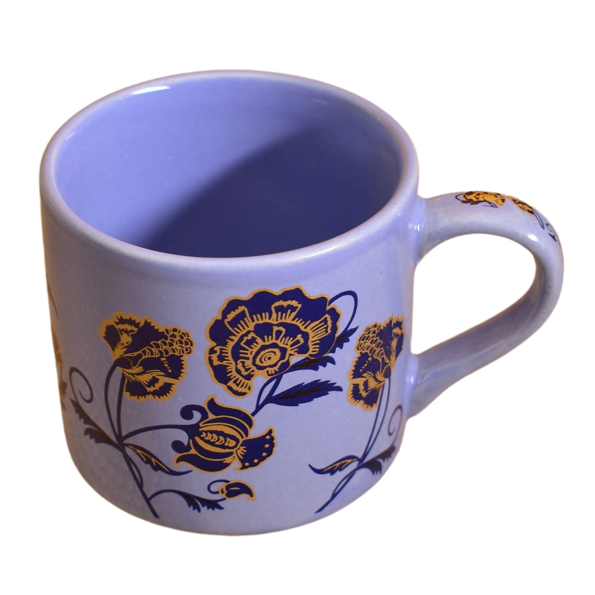 Kunhar Ceramic Tea Cups, Coffee Cups - 6 Pieces, Soft Blue, 120 Ml - Image 2