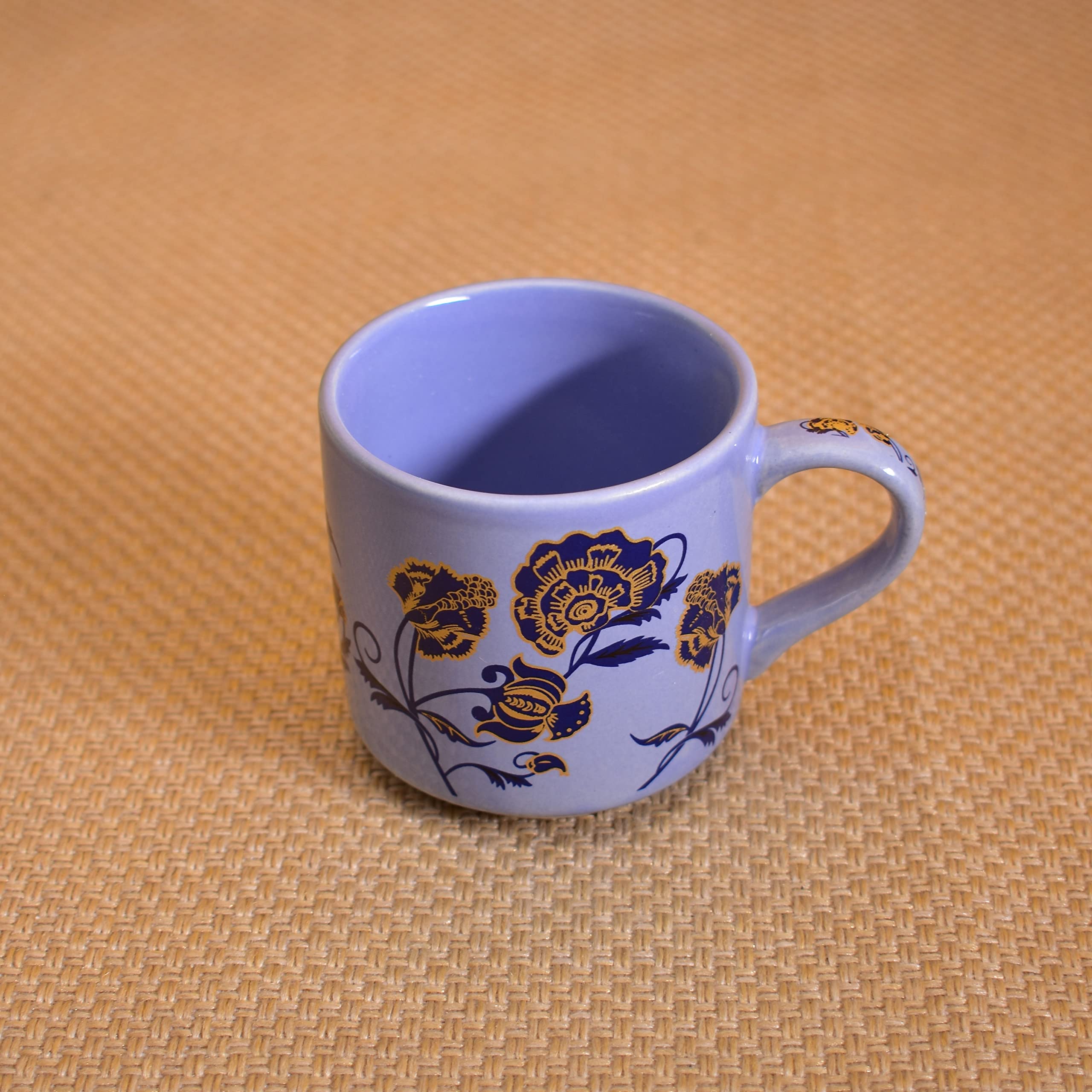 Kunhar Ceramic Tea Cups, Coffee Cups - 6 Pieces, Soft Blue, 120 Ml - Image 3