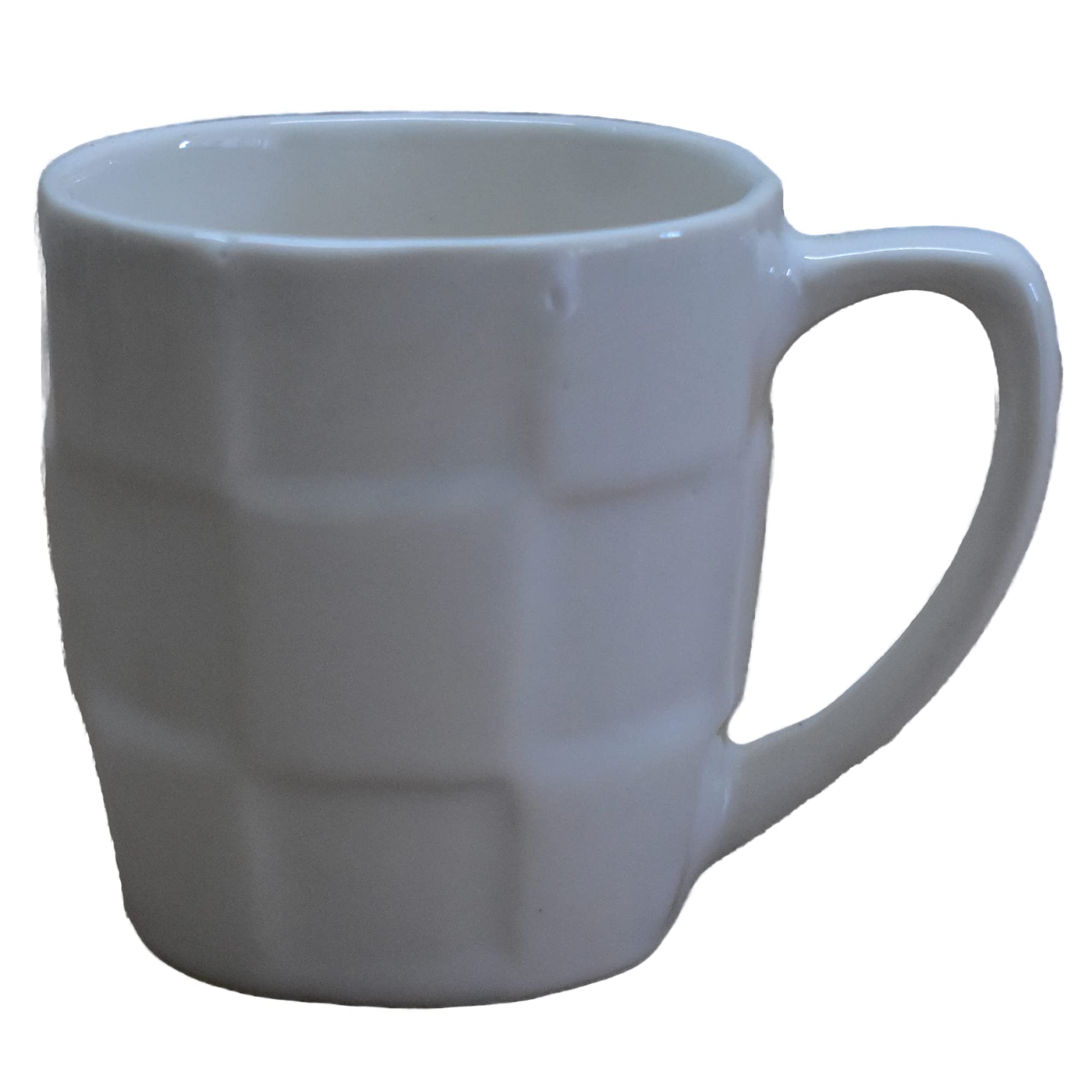 Kunhar Ceramic Tea Cup - 200 Ml, 6 Pieces, White
