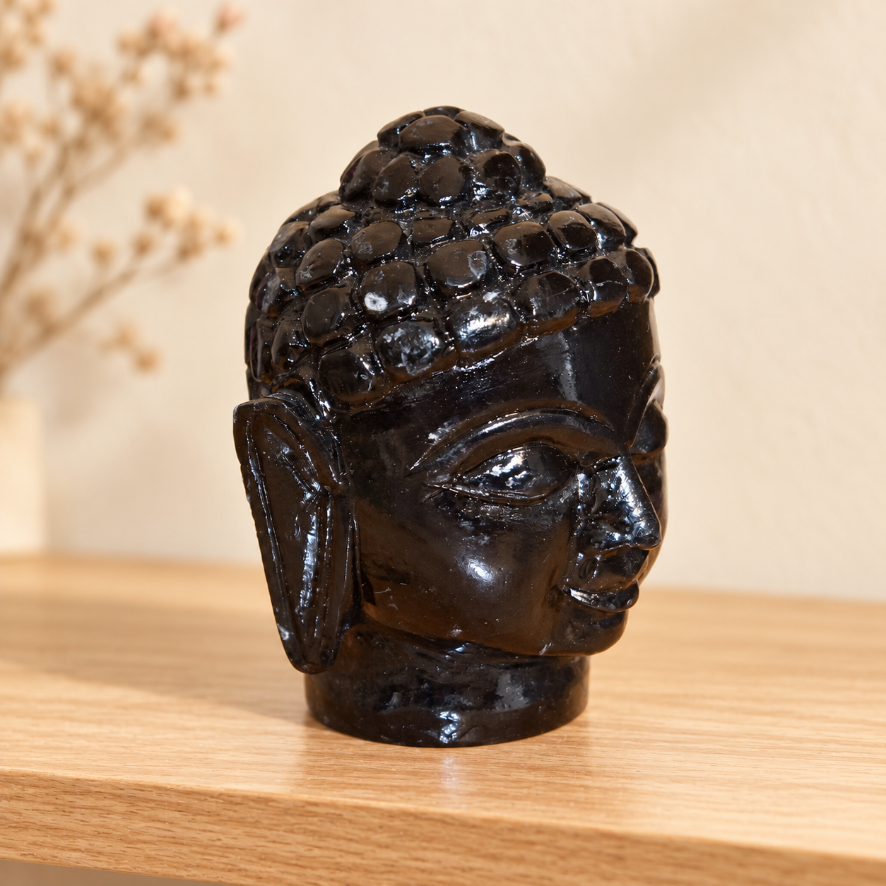 Kunhar Marble Buddha Head - Size 3 Inch