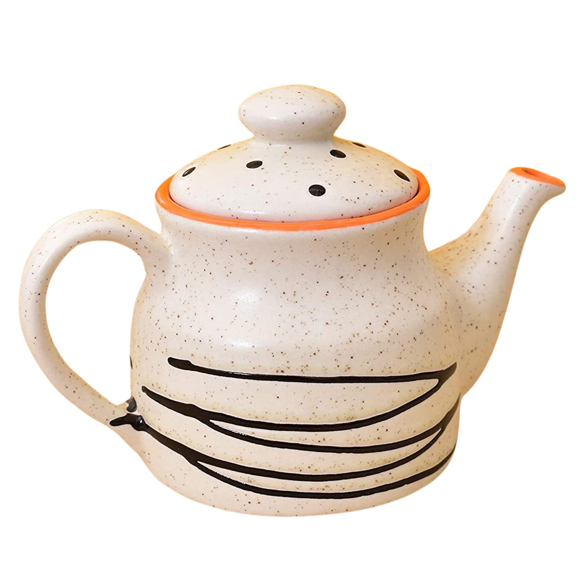 KunhaR Ceramic Teapot - 1 Piece, White, 650 ml — product view 1
