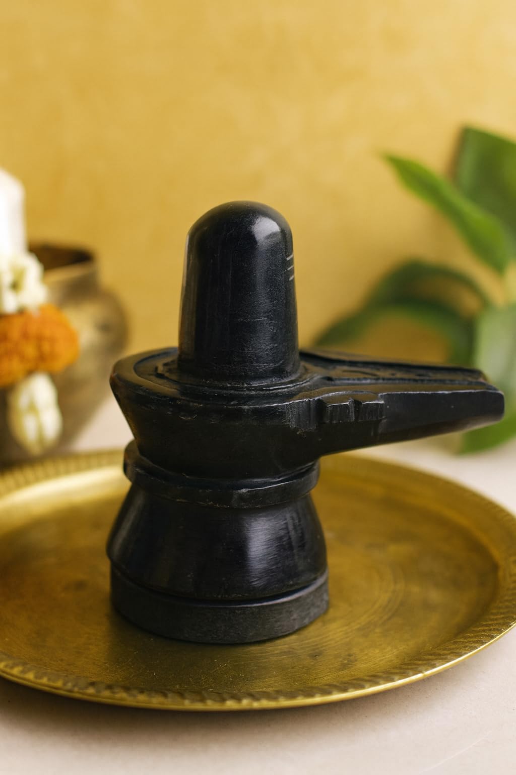 Kunhar 2.5 inch Black Marble Shivling/Lord Shiva Murti - Image 2
