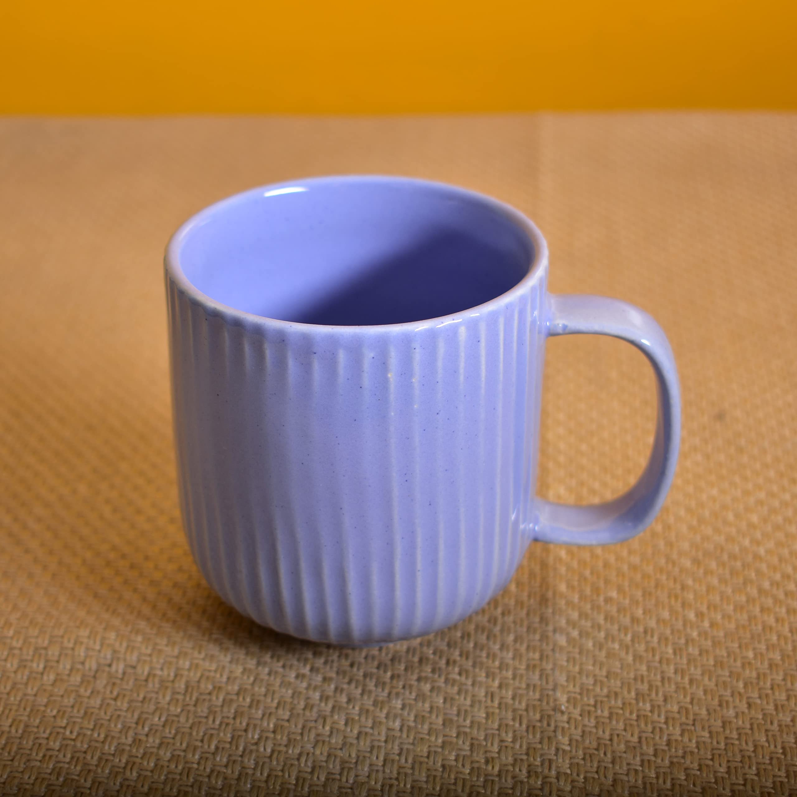 Kunhar Ceramic Milk Mug, Coffee Mug - 6 Pieces, Light Steel Blue, 300 ml - Image 3