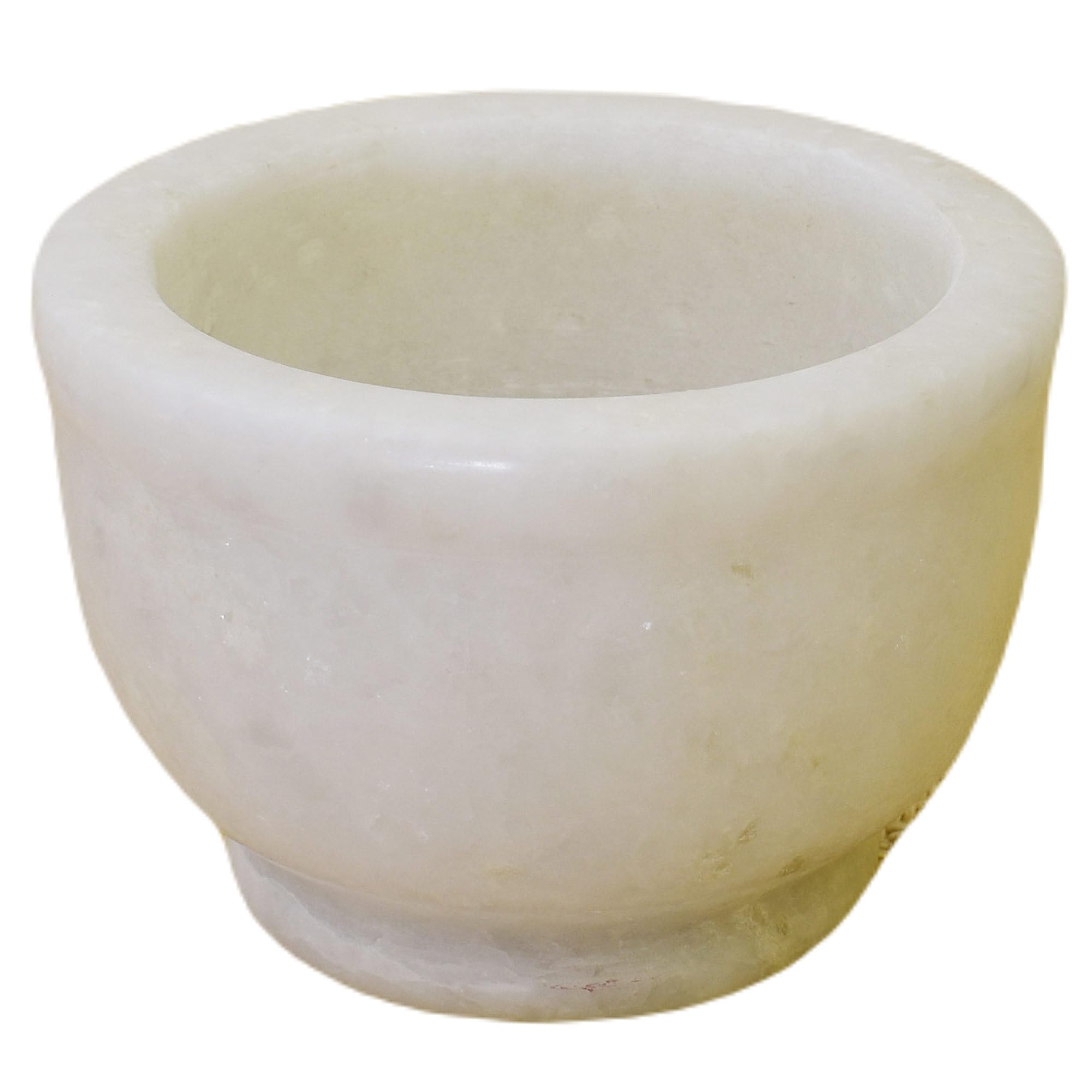 KunhaR Natural White Marble Mortar and Pestle Set, Imam Dasta, Ohkli Musal, Kharal - 3 x 2 Inches, White, (Half Polish) - Image 7