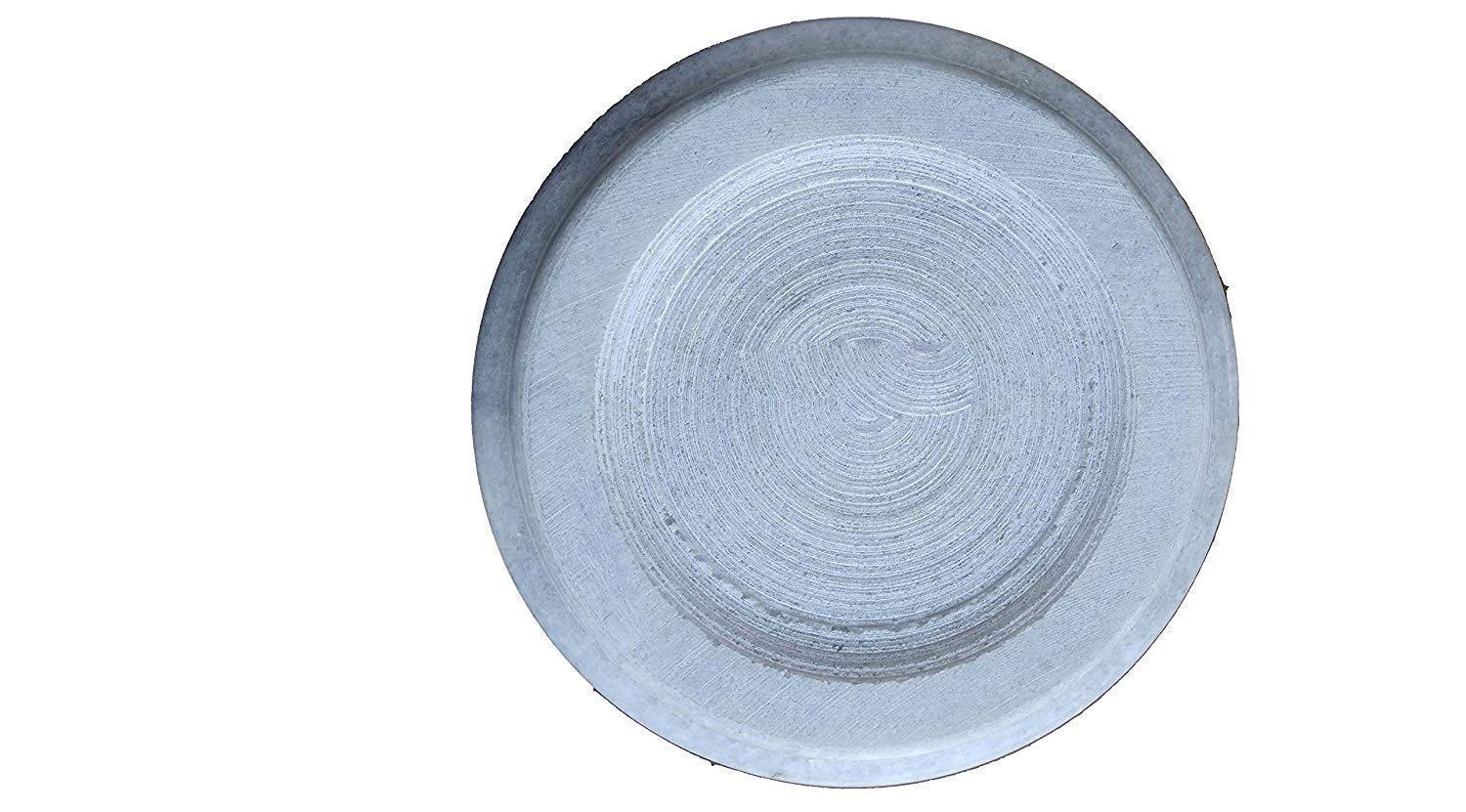 KunhaR White Marble Chakla/Rolling Pin Board/Roti Maker/Phulka Maker/Chapati Maker/papad chakla for Home & Kitchen, 9 Inch - Image 3