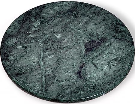 KunhaR Green Marble Chakla/Rolling Pin Board/Roti Maker/Phulka Maker/Chapati Maker/papad chakla for Home & Kitchen, 9 Inch - Image 2