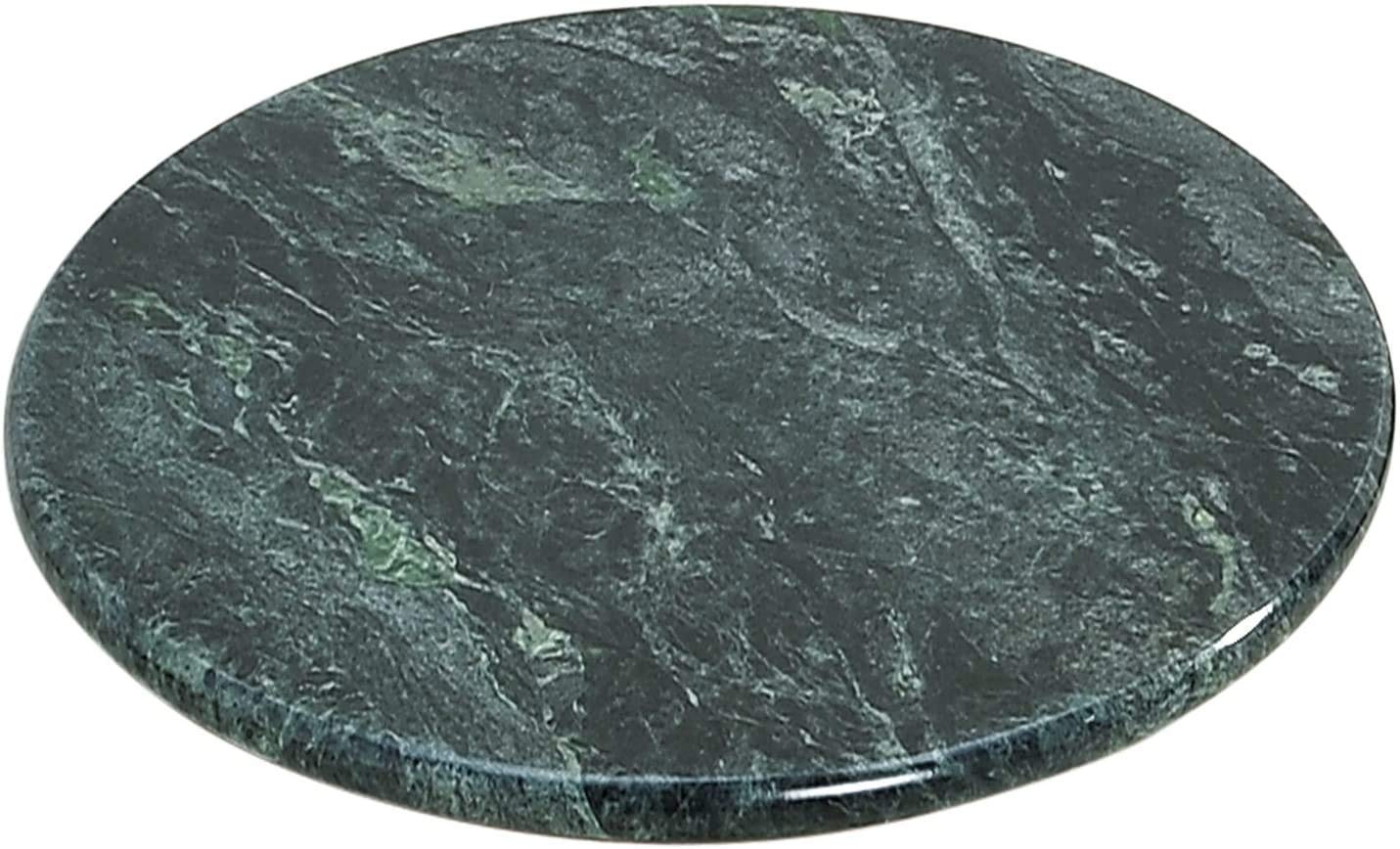 KunhaR Green Marble Chakla/Rolling Pin Board/Roti Maker/Phulka Maker/Chapati Maker/papad chakla for Home & Kitchen, 9 Inch - Image 3