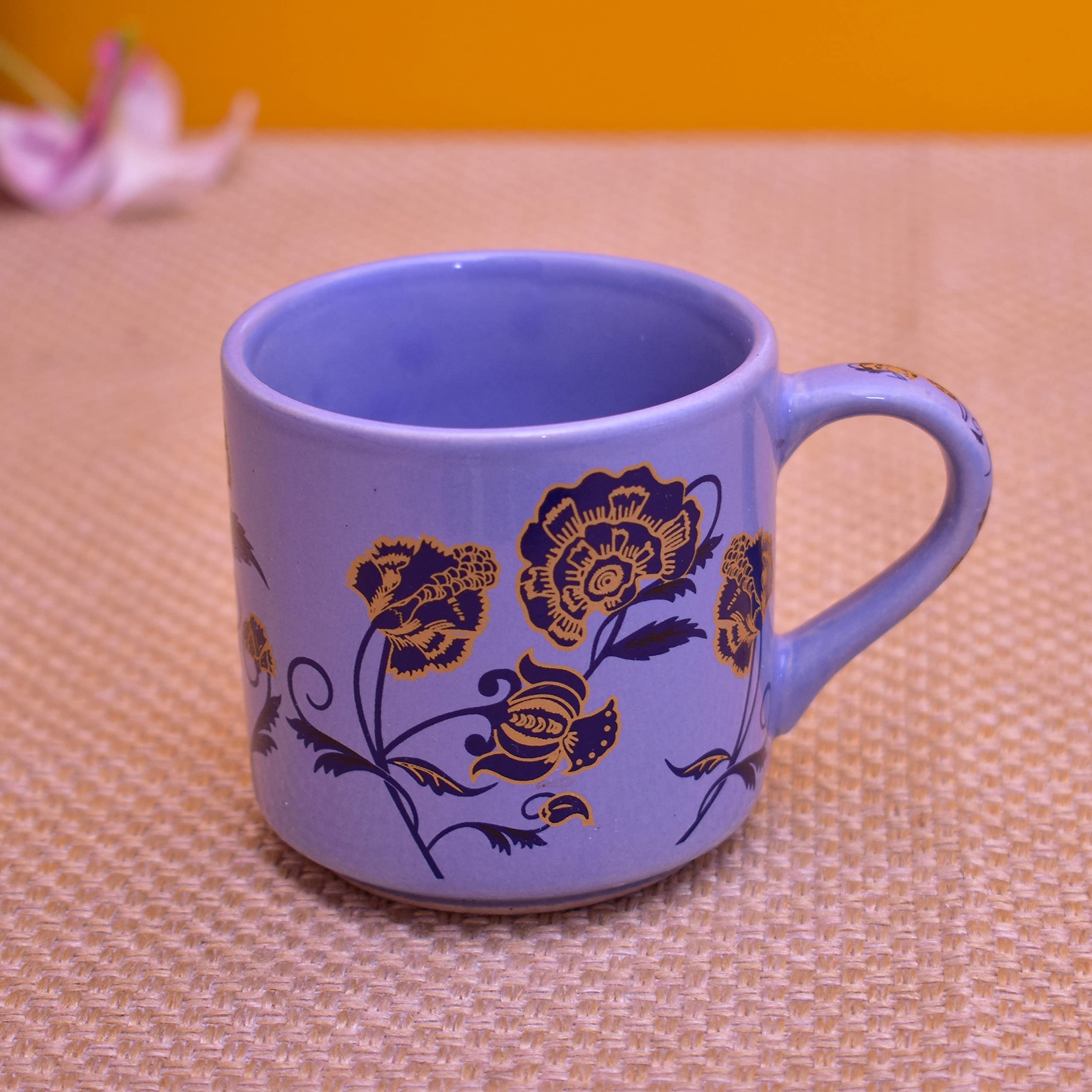 Kunhar Ceramic 6 Cups and 1 Kettle Tea Cup Set - Multicolor - Image 5