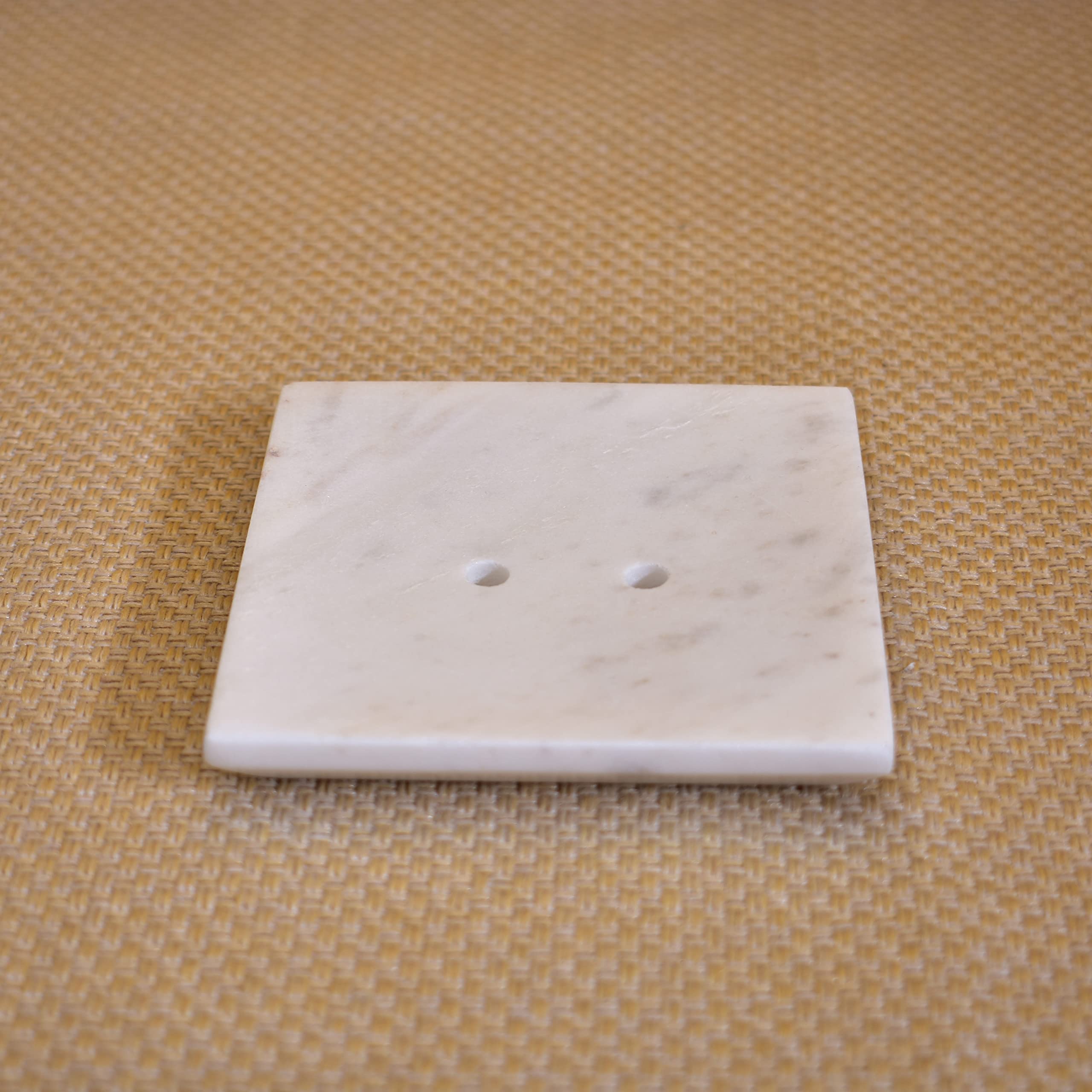 KunhaR Premium Natural Marble Soap Dish Holder for Bathroom, Wash Basin & Shower (4 x 4 Inch) - Image 5