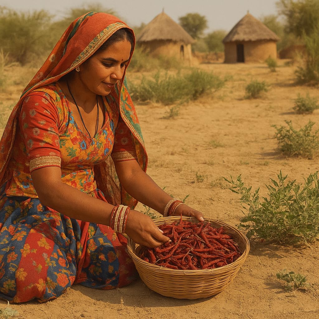 Kunhar Masala Mathaniya Mirch 300g | Rajasthani Whole Dried Red Chillies | Lal Mirch for Authentic Indian Cooking | Naturally Sun-Dried - Image 4