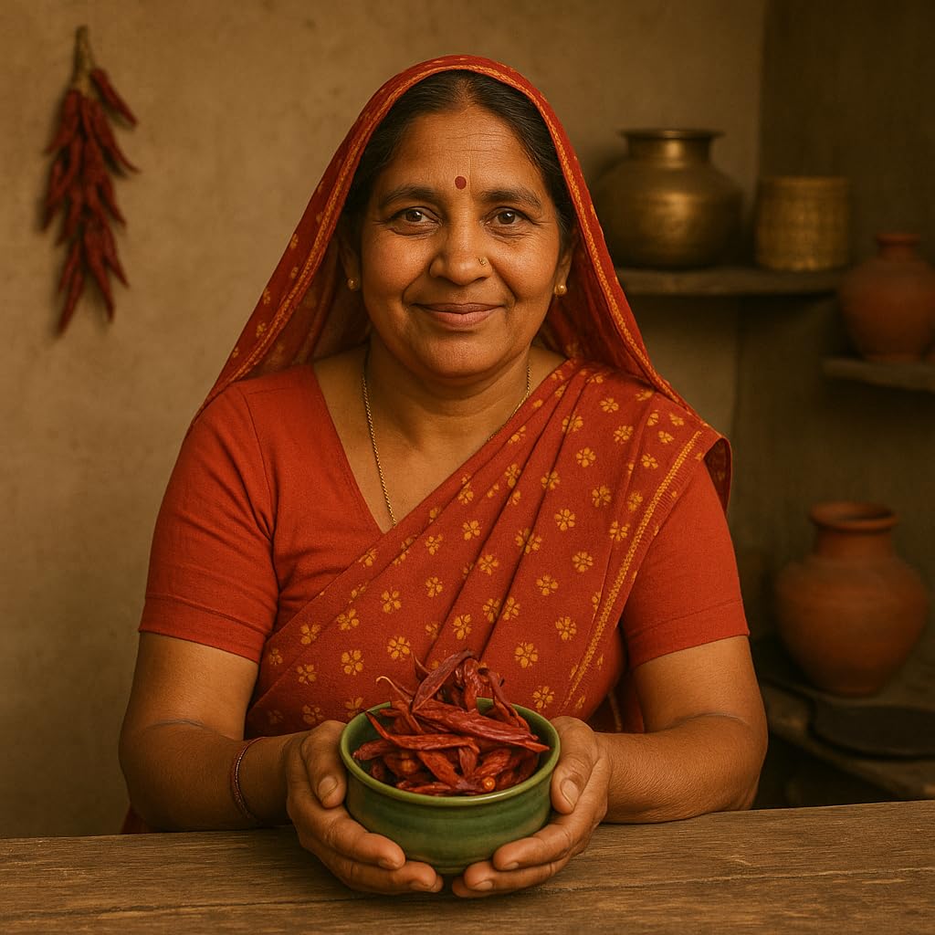 Kunhar Masala Mathaniya Mirch 300g | Rajasthani Whole Dried Red Chillies | Lal Mirch for Authentic Indian Cooking | Naturally Sun-Dried - Image 5