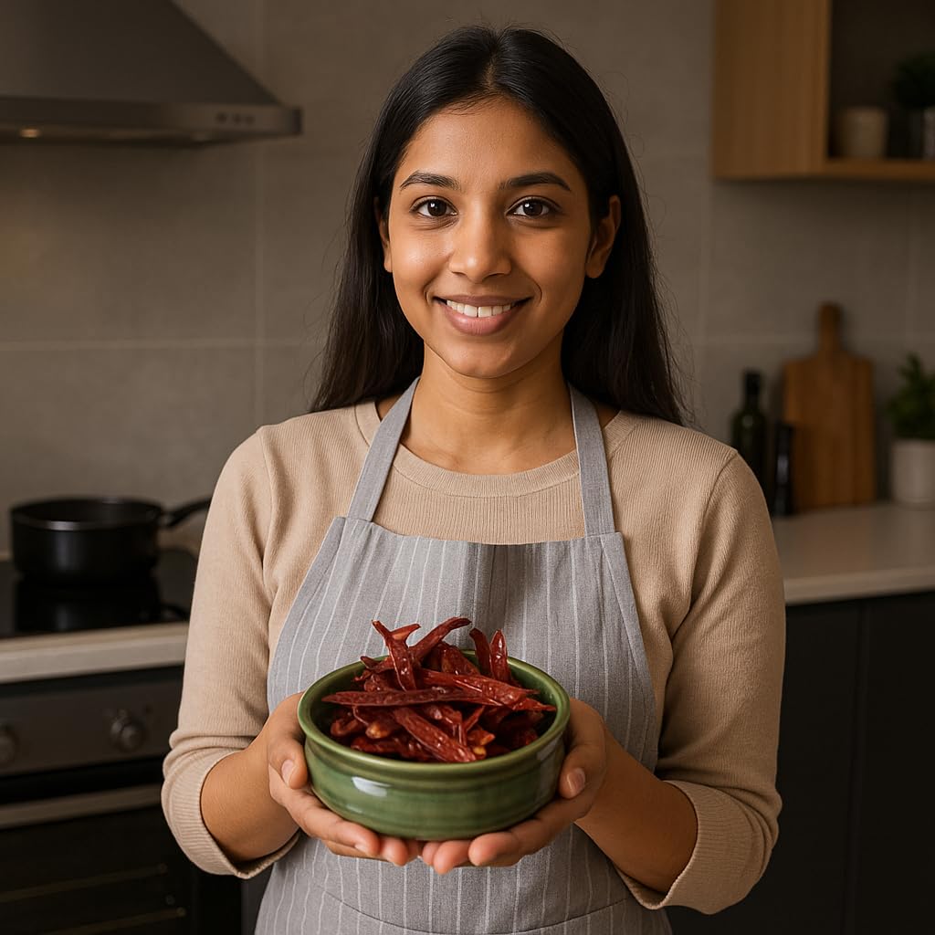 Kunhar Masala Mathaniya Mirch 400g | Rajasthani Whole Dried Red Chillies | Lal Mirch for Authentic Indian Cooking | Naturally Sun-Dried