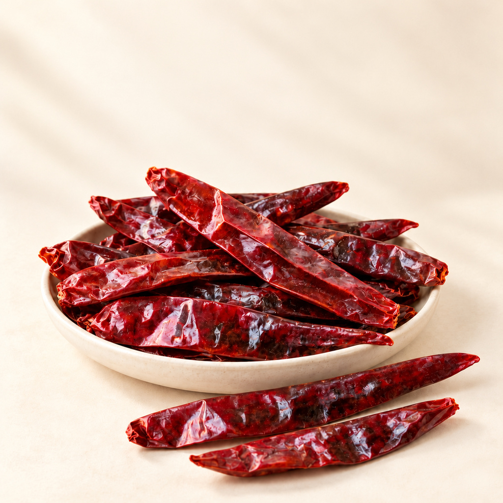 KunhaR Herbal Mathaniya Mirch 400g | Rajasthani Whole Dried Red Chillies | Lal Mirch for Authentic Indian Cooking | Naturally Sun-Dried