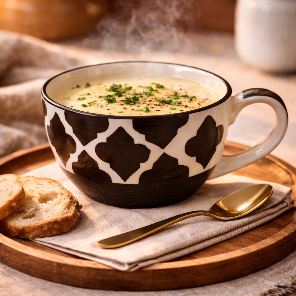 Kunhar Ceramic Jumbo Coffee Mug Soup Mug Noodle Mug - 350 ML - Microwave Safe & Freezer Safe, Set of 1, Black Chidi - Image 3