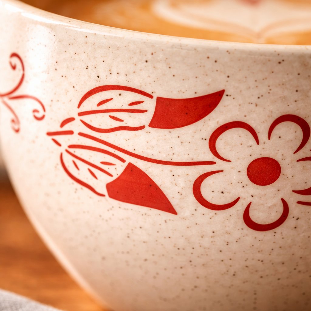 Kunhar Ceramic Jumbo Coffee Mug Soup Mug Noodle Mug - 350 ML - Microwave Safe & Freezer Safe, Set of 1, White Yellow Flower - Image 5