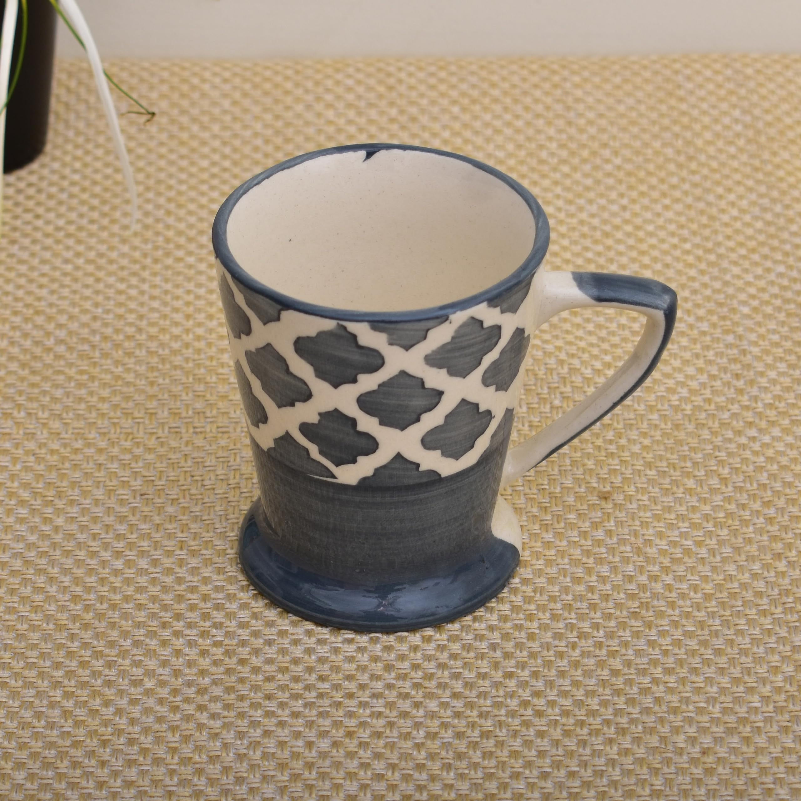 Kunhar Ceramic Tea Cup - 120 Ml, 4 Pieces, Grey (Cup-18) - Image 3
